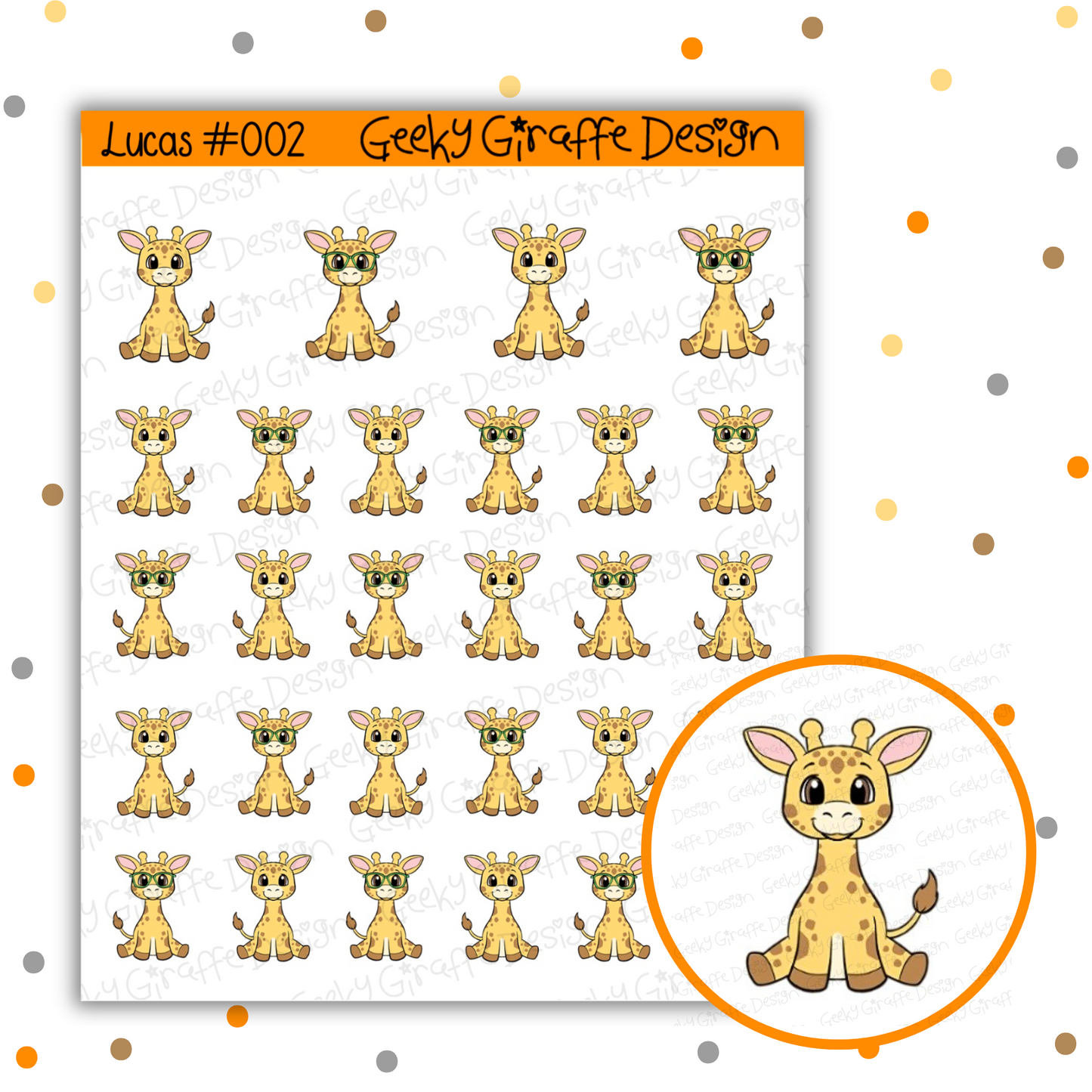 Lucas Bundle A - Geeky Giraffe Design Character *MUST buy character from her shop first!*