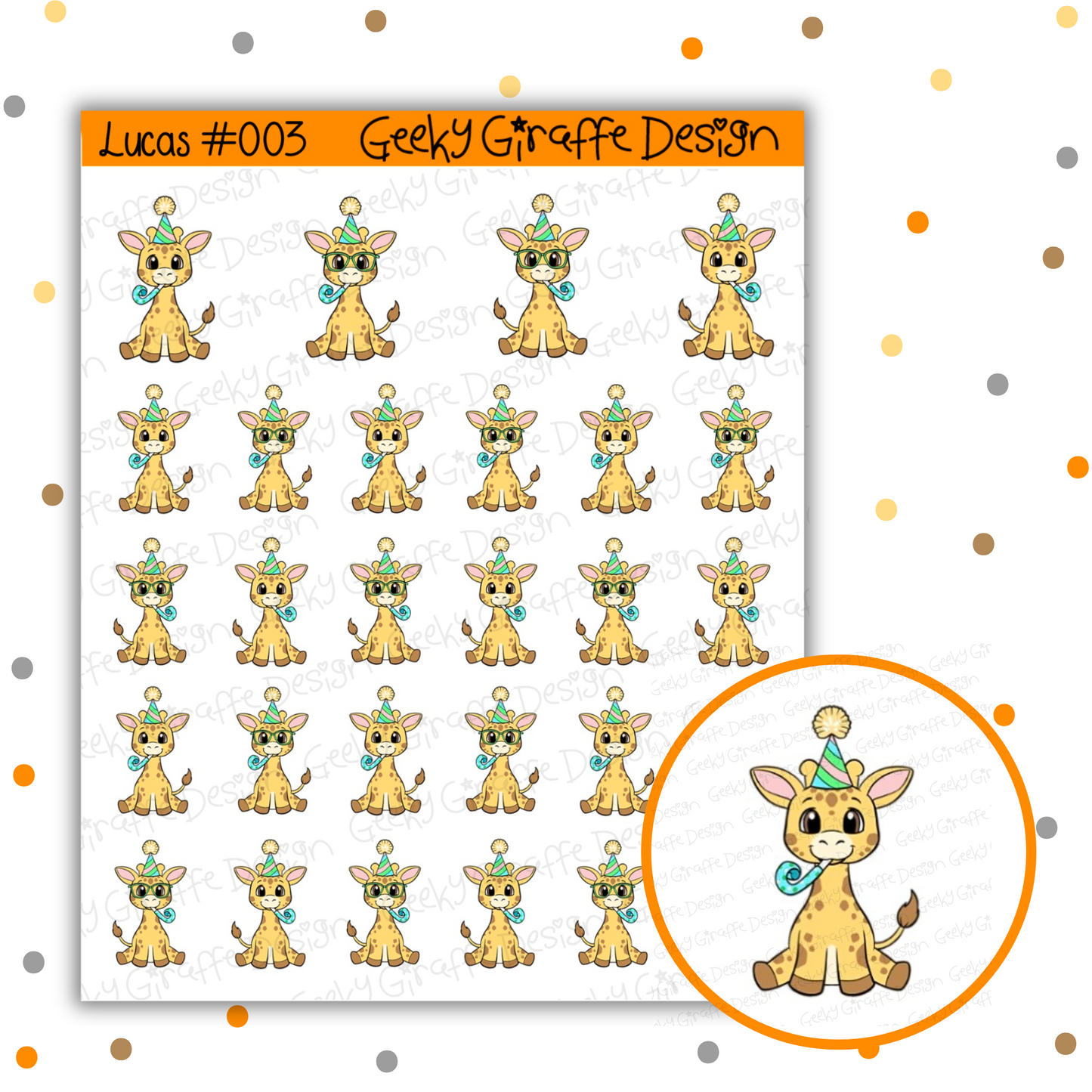 Lucas Bundle A - Geeky Giraffe Design Character *MUST buy character from her shop first!*