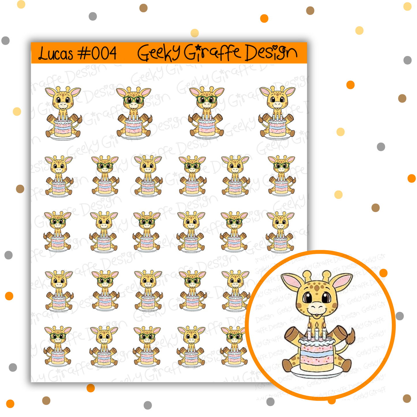 Lucas Bundle A - Geeky Giraffe Design Character *MUST buy character from her shop first!*