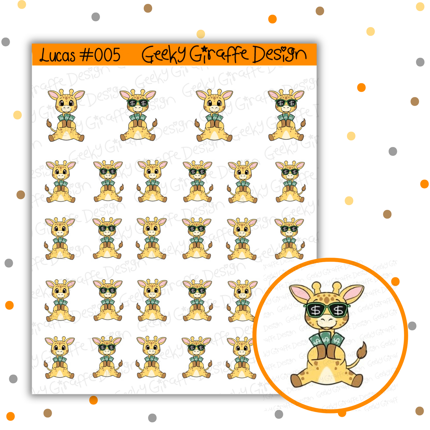 Lucas Bundle A - Geeky Giraffe Design Character *MUST buy character from her shop first!*