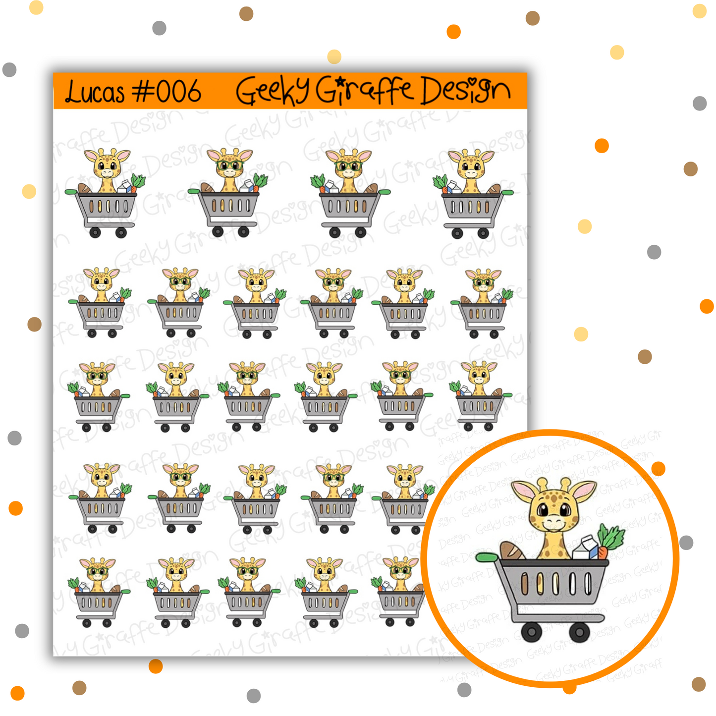 Lucas Bundle A - Geeky Giraffe Design Character *MUST buy character from her shop first!*
