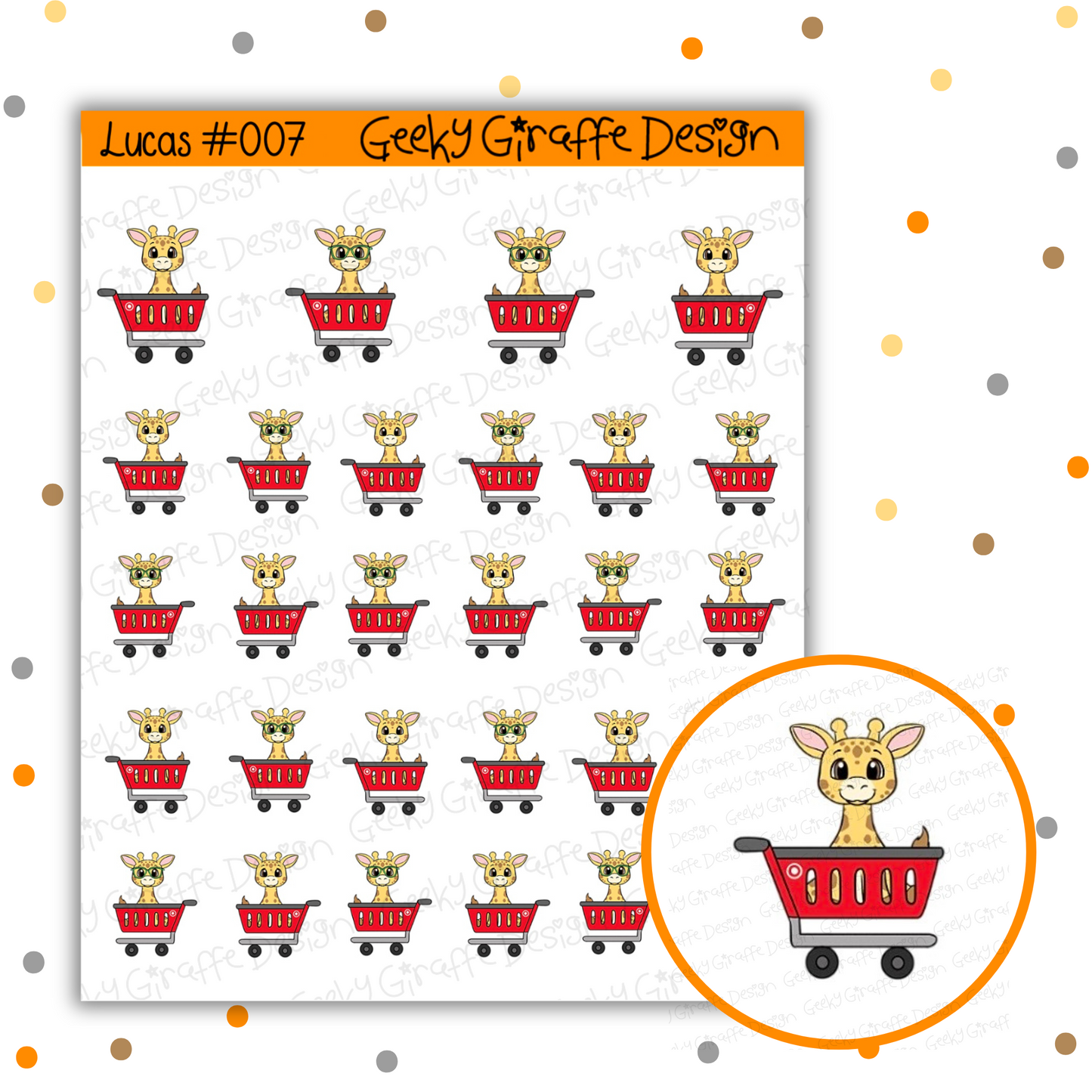 Lucas #007 - Geeky Giraffe Design Character *MUST buy character from her shop first!*