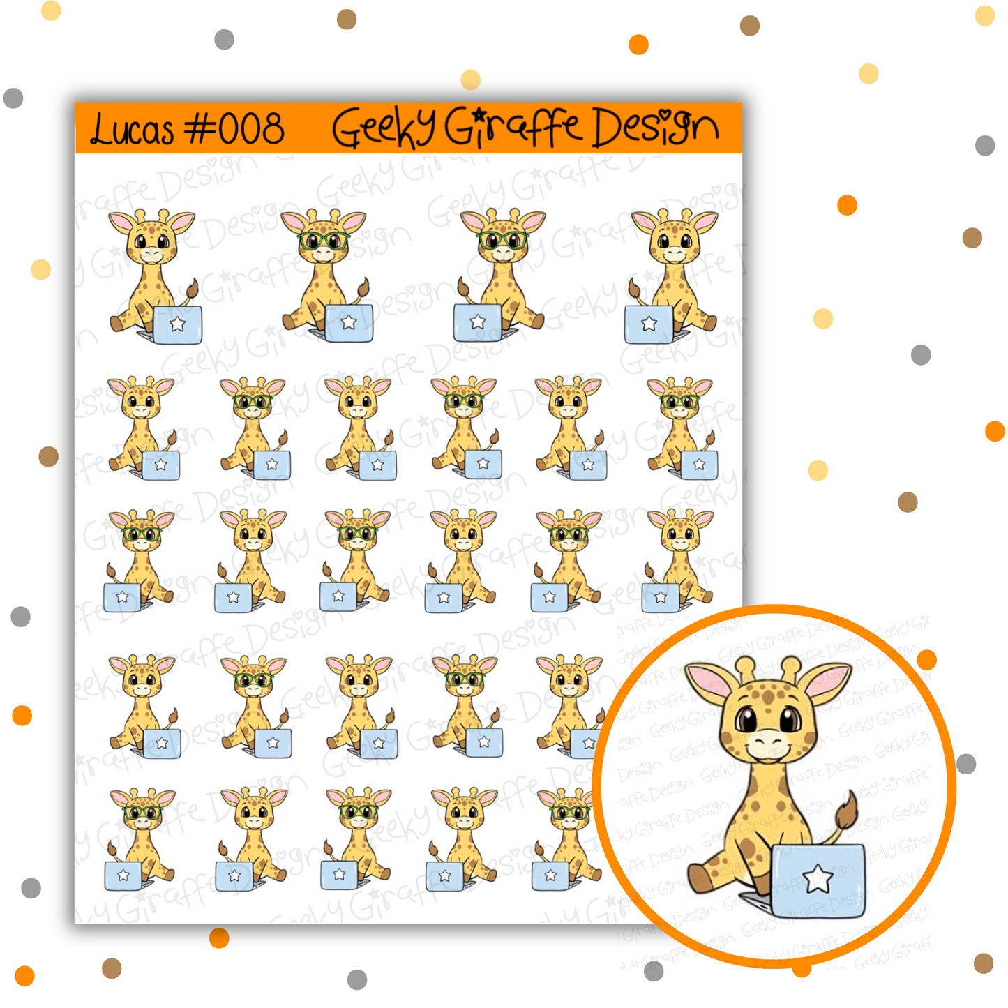 Lucas Bundle A - Geeky Giraffe Design Character *MUST buy character from her shop first!*