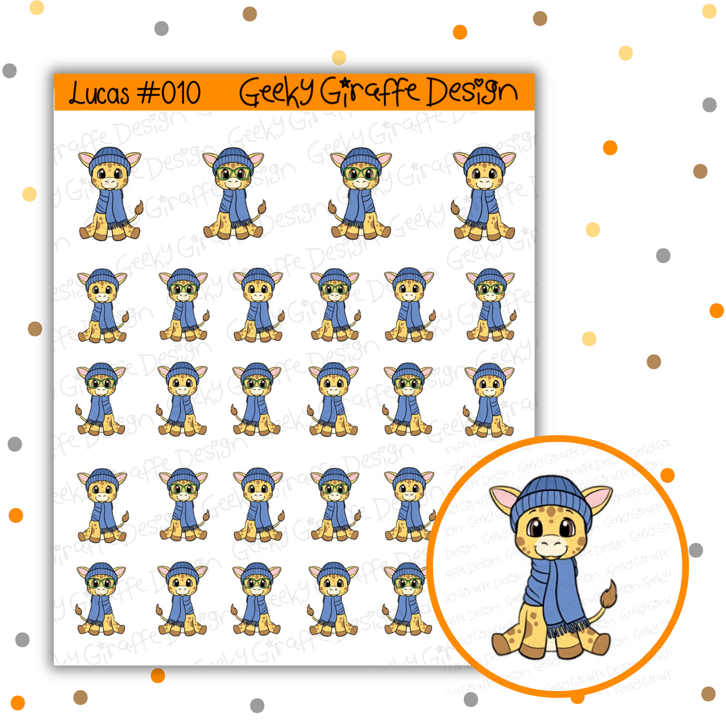 Lucas Bundle A - Geeky Giraffe Design Character *MUST buy character from her shop first!*