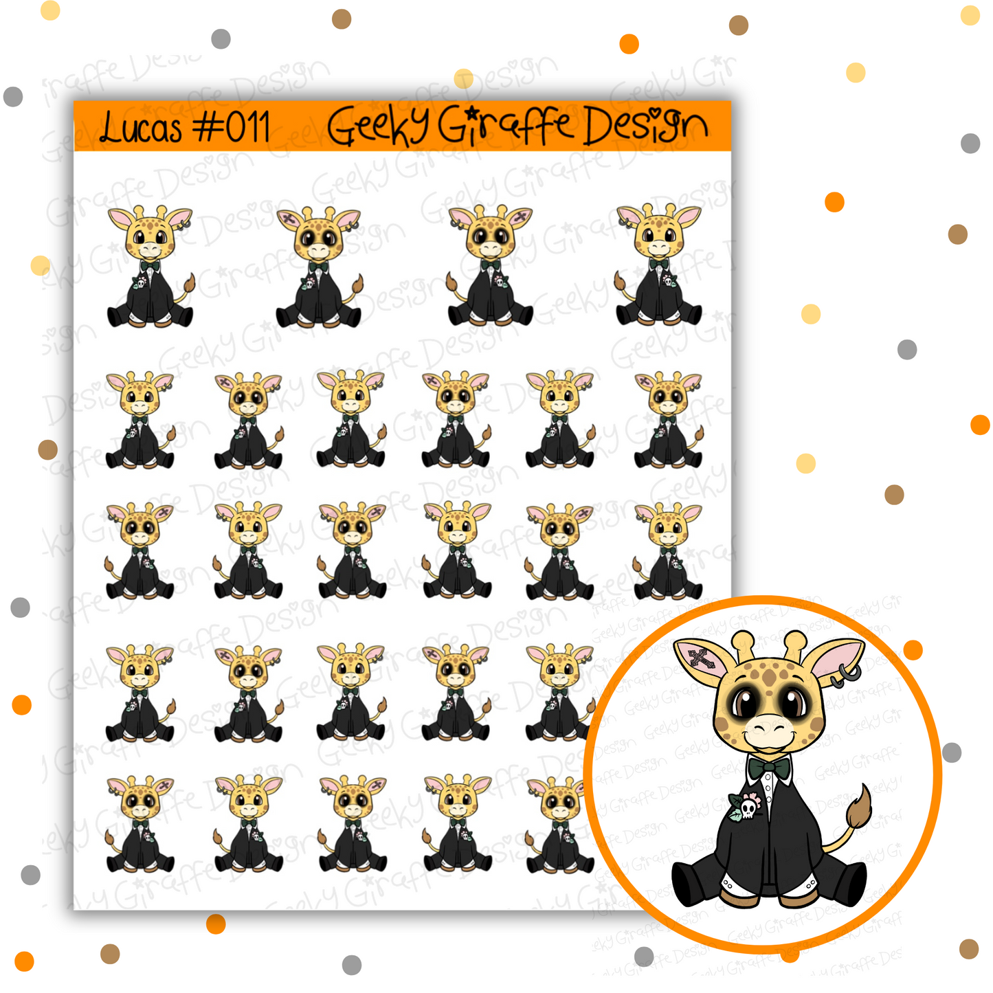 Lucas Bundle B - Geeky Giraffe Design Character *MUST buy character from her shop first!*