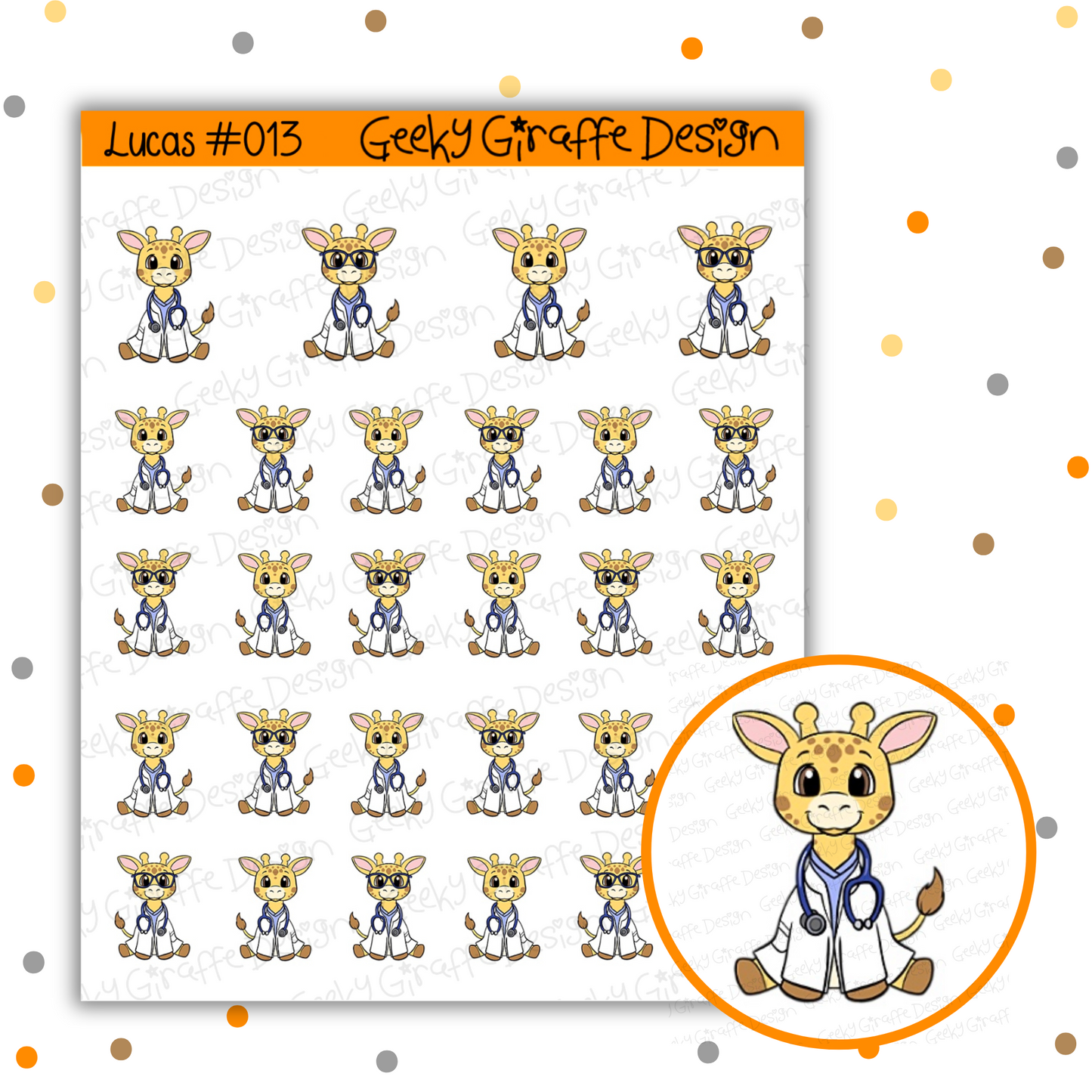 Lucas Bundle B - Geeky Giraffe Design Character *MUST buy character from her shop first!*
