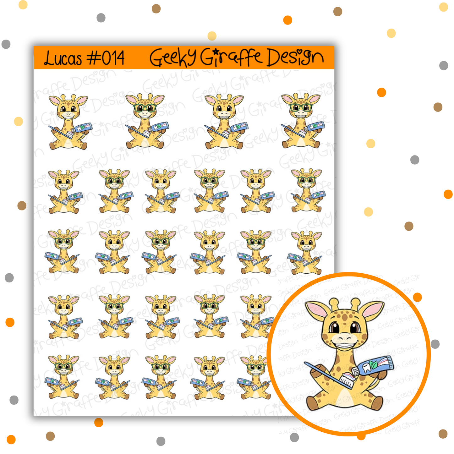 Lucas Bundle B - Geeky Giraffe Design Character *MUST buy character from her shop first!*