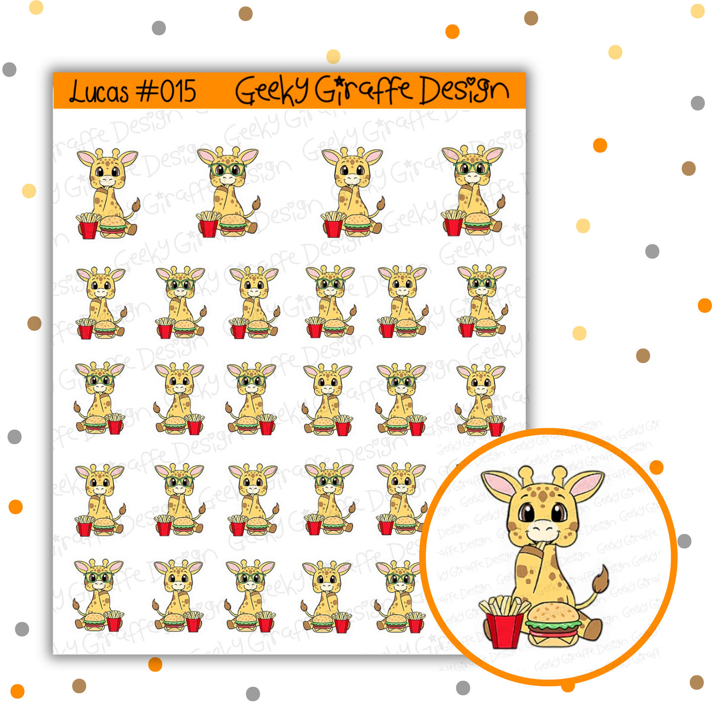 Lucas Bundle B - Geeky Giraffe Design Character *MUST buy character from her shop first!*