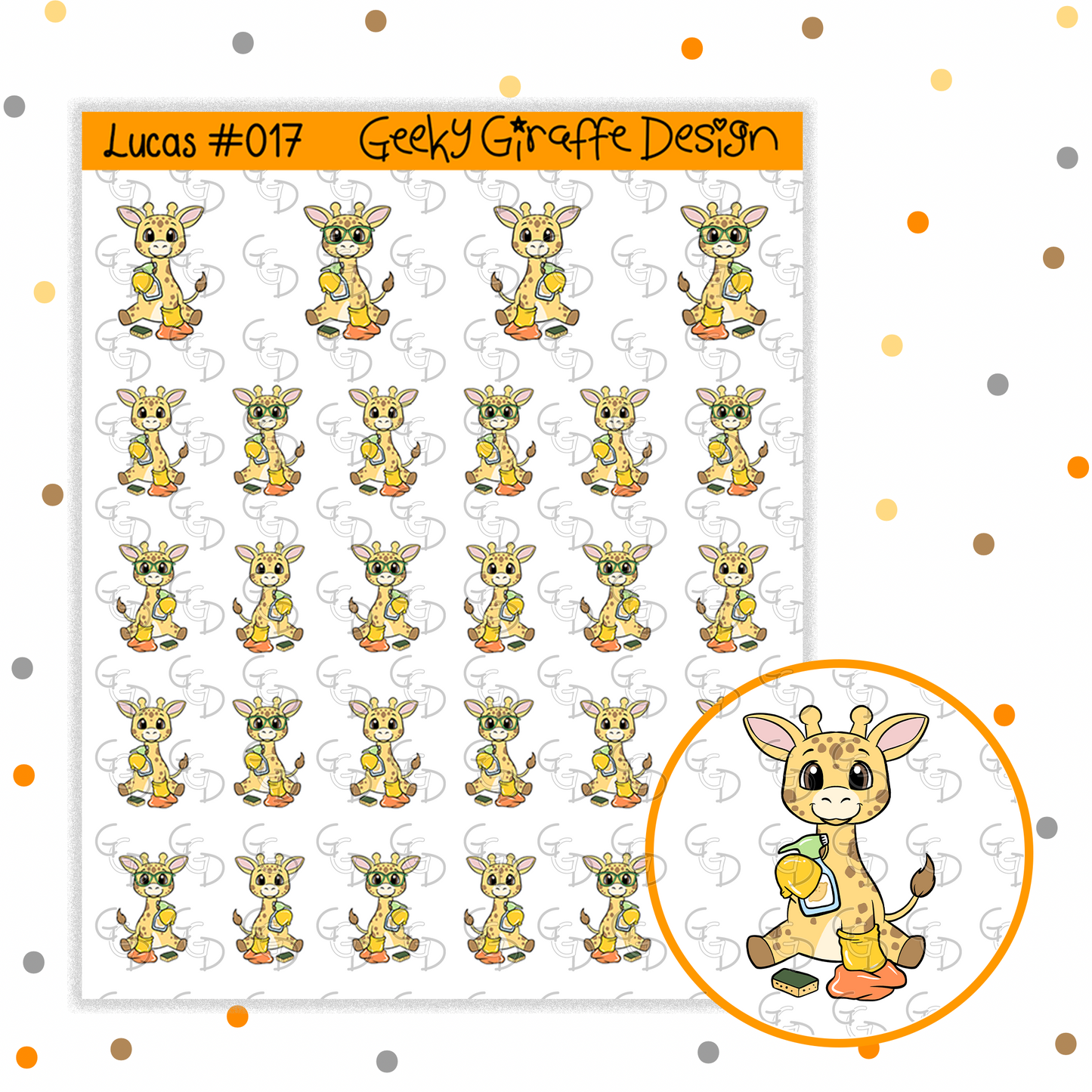 Lucas Bundle B - Geeky Giraffe Design Character *MUST buy character from her shop first!*