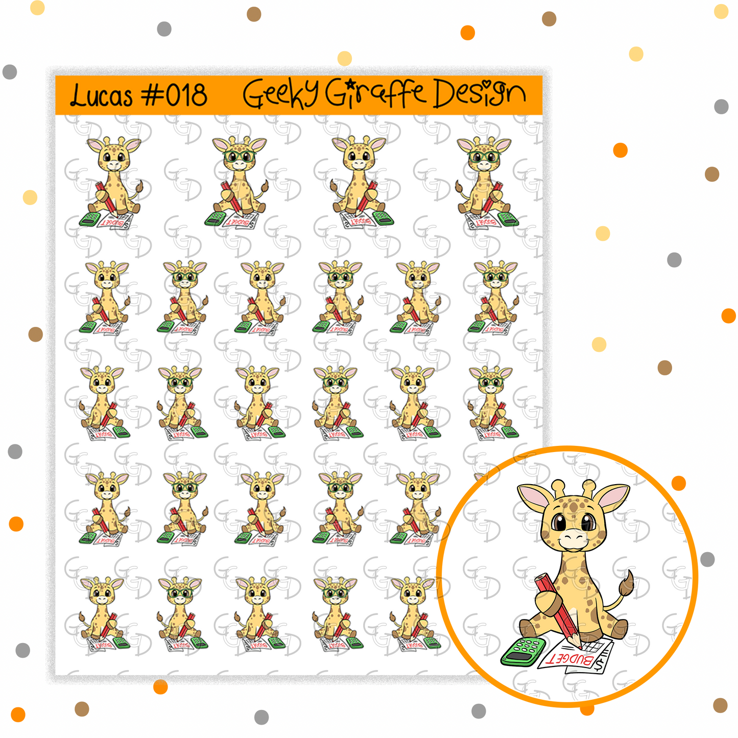 Lucas Bundle B - Geeky Giraffe Design Character *MUST buy character from her shop first!*