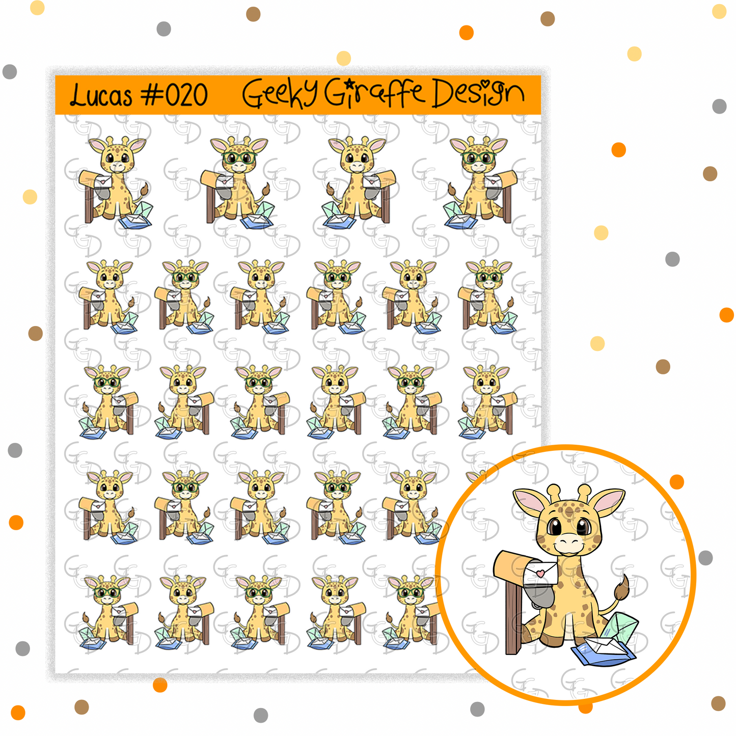 Lucas Bundle B - Geeky Giraffe Design Character *MUST buy character from her shop first!*
