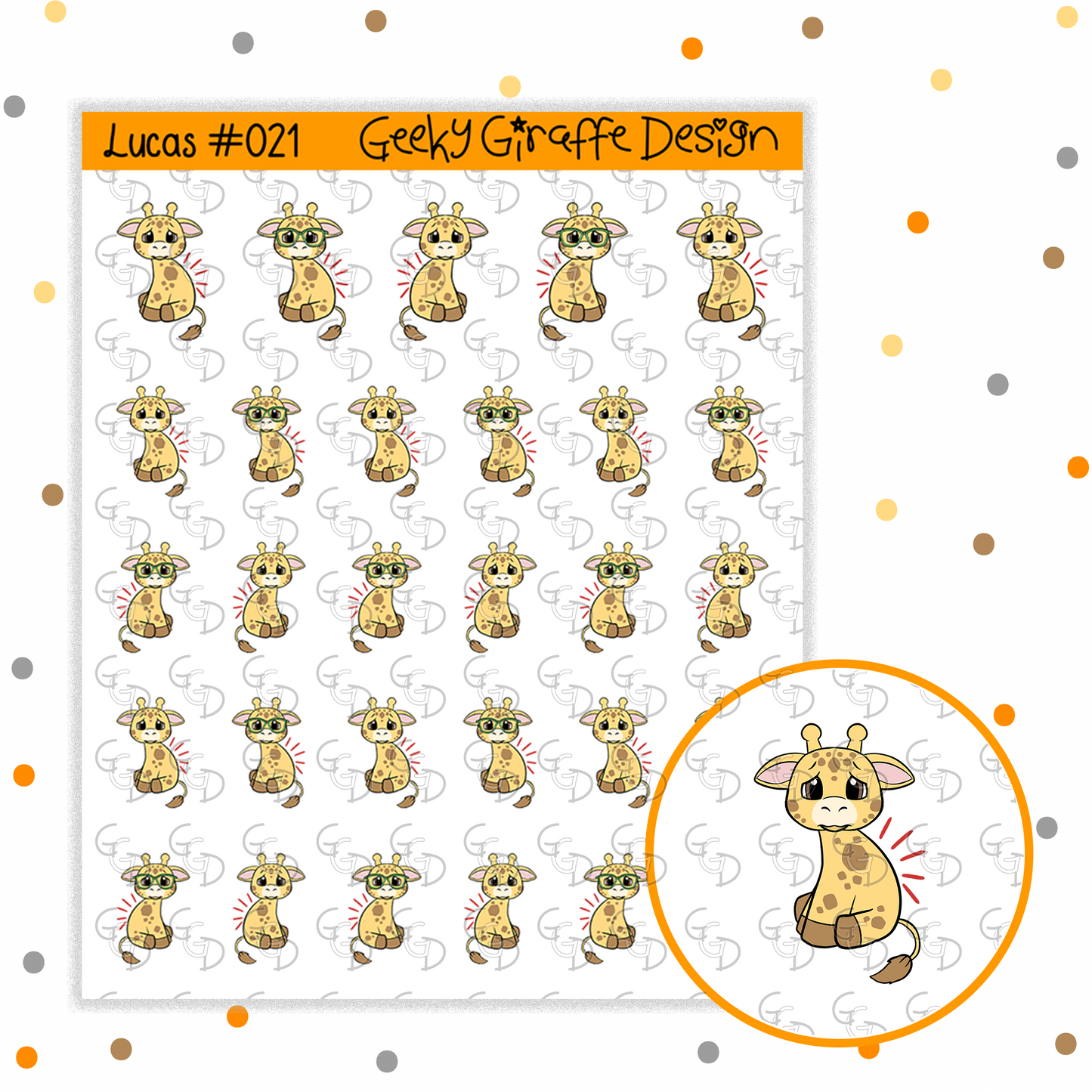 Lucas Bundle C - Geeky Giraffe Design Character *MUST buy character from her shop first!*