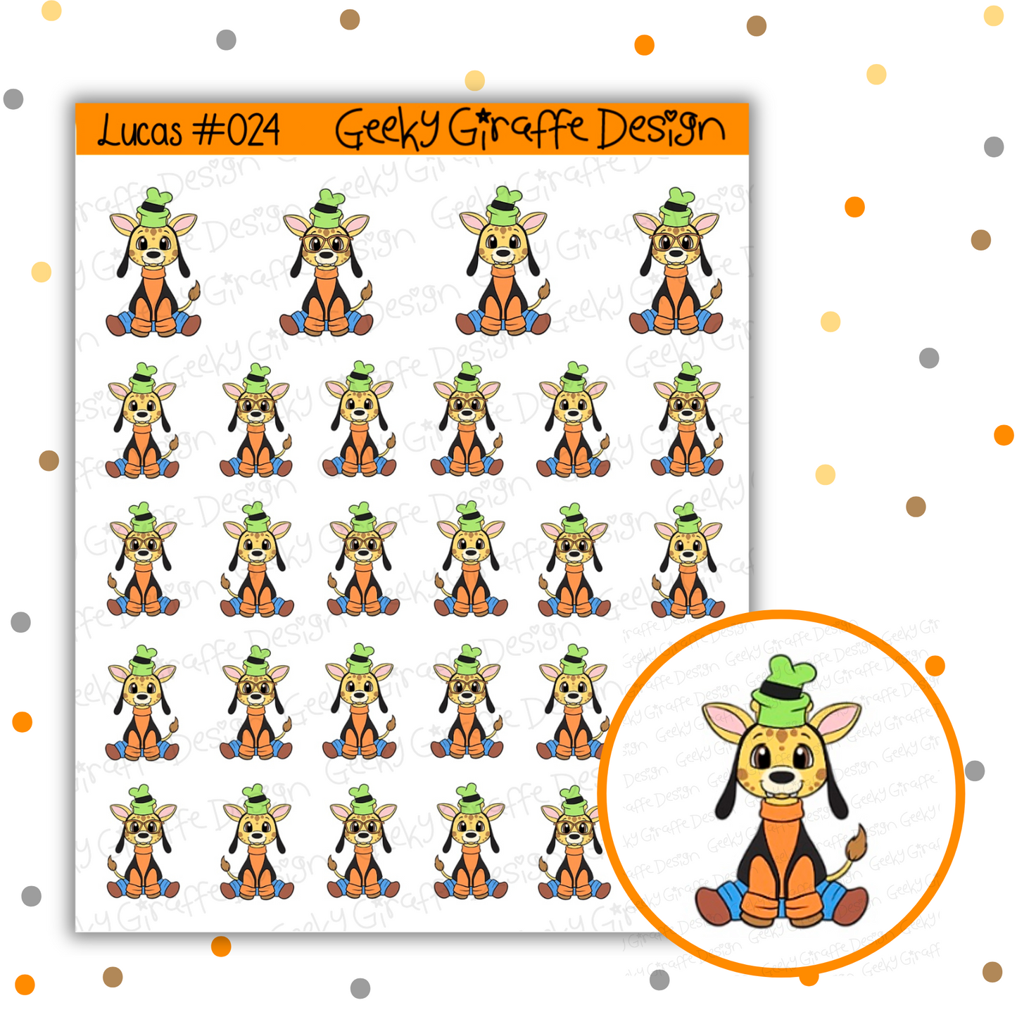 Lucas Bundle C - Geeky Giraffe Design Character *MUST buy character from her shop first!*