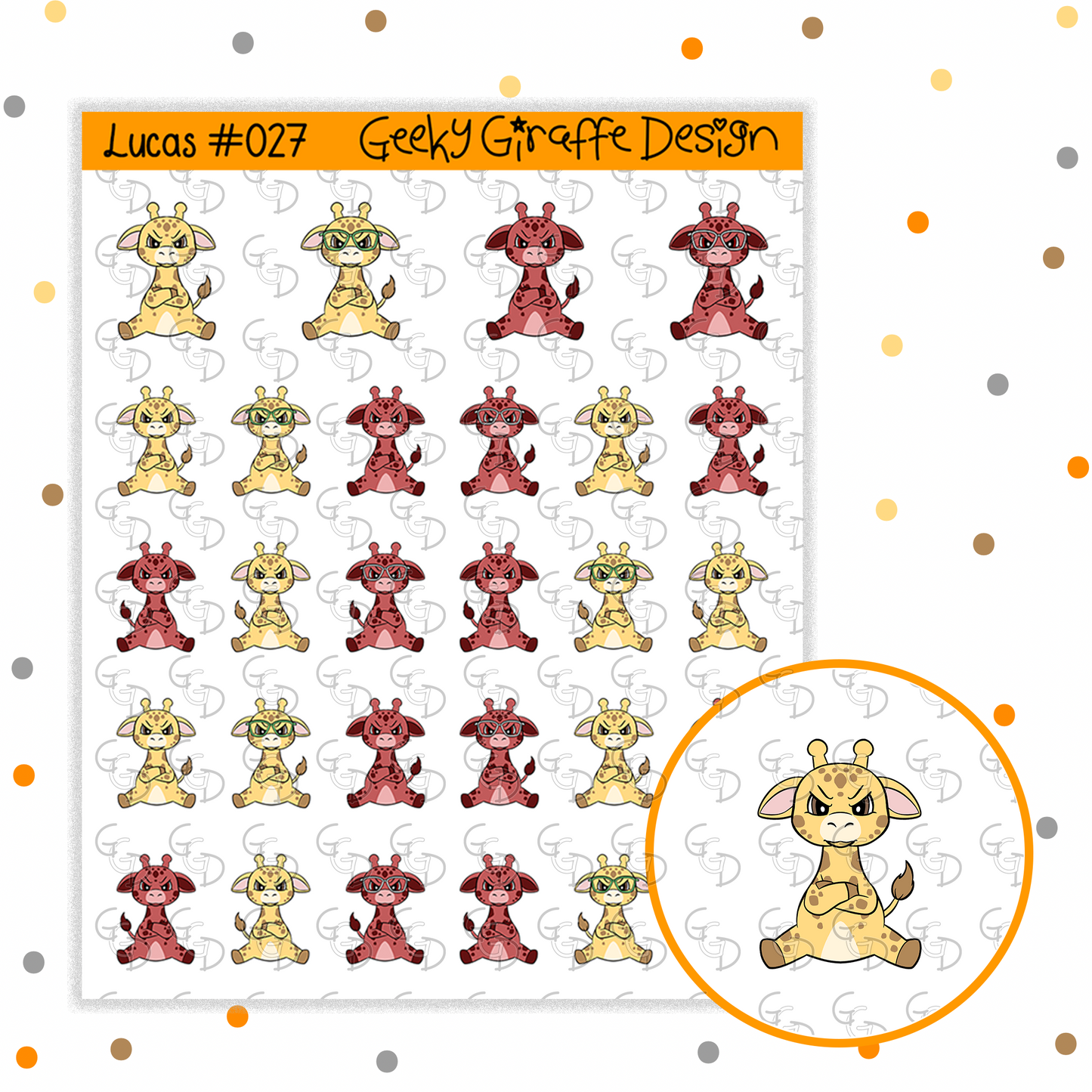 Lucas Bundle C - Geeky Giraffe Design Character *MUST buy character from her shop first!*