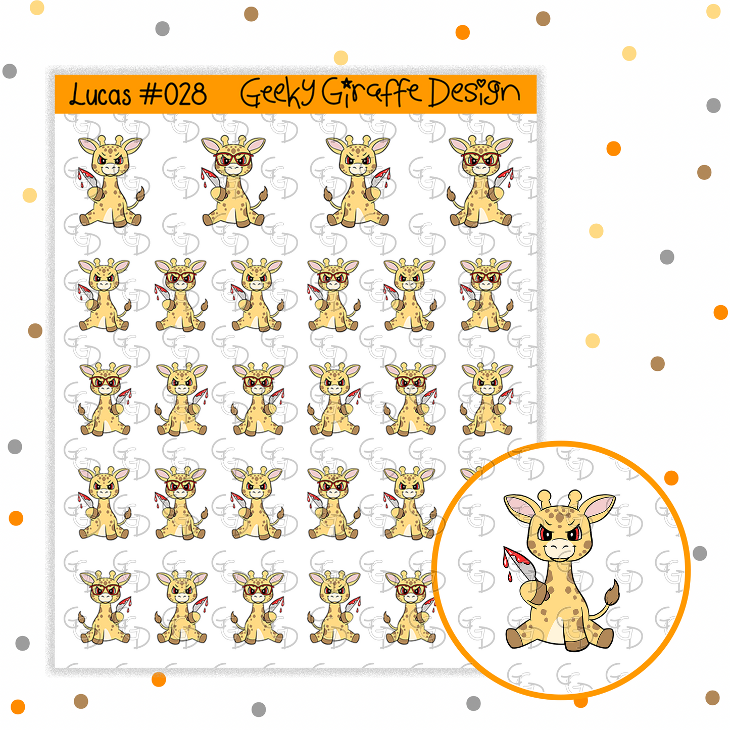 Lucas Bundle C - Geeky Giraffe Design Character *MUST buy character from her shop first!*