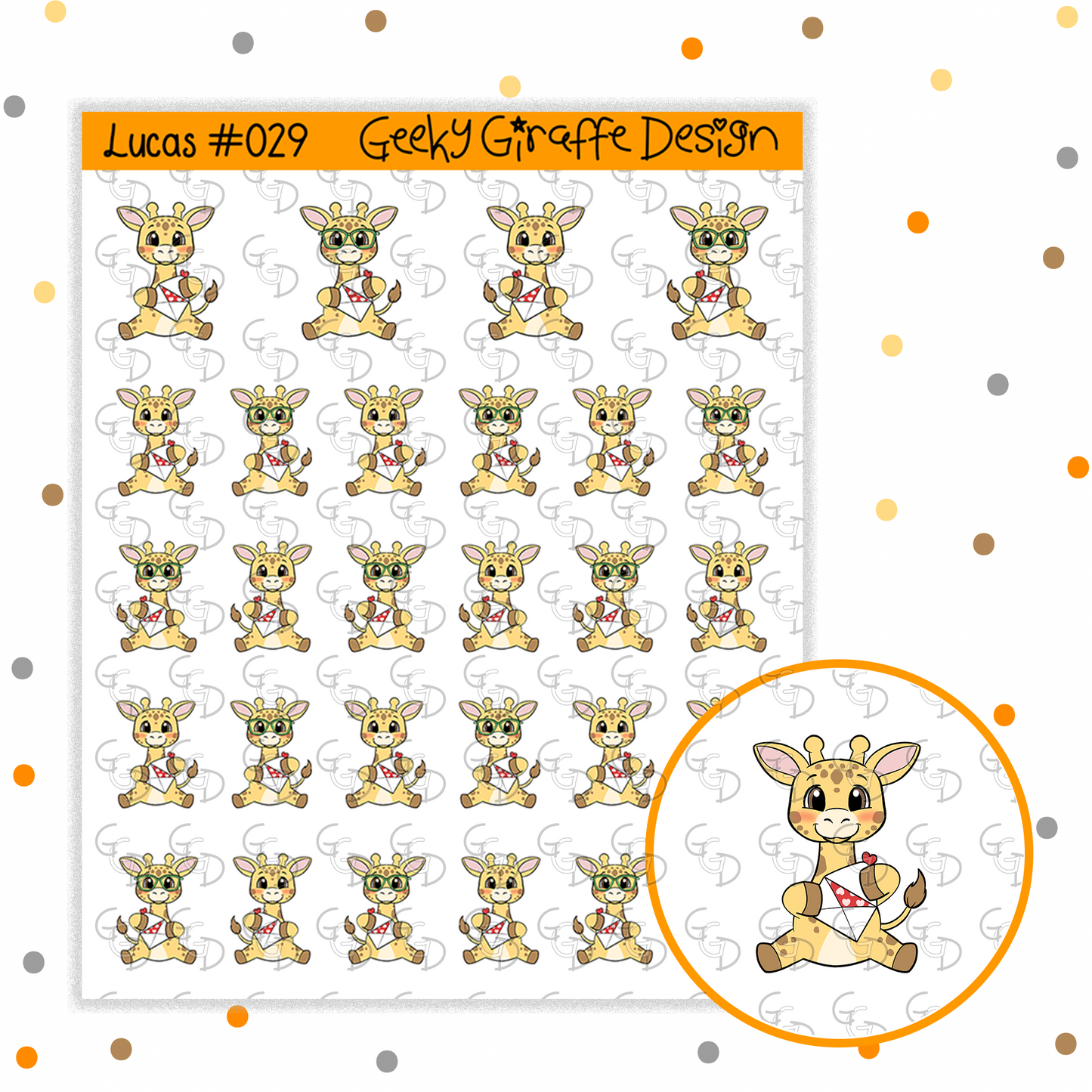 Lucas #029 - Geeky Giraffe Design Character *MUST buy character from her shop first!*