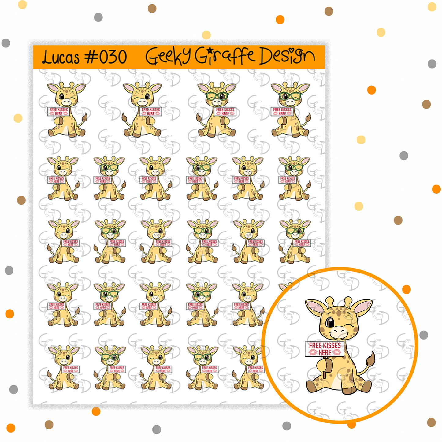 Lucas Bundle C - Geeky Giraffe Design Character *MUST buy character from her shop first!*