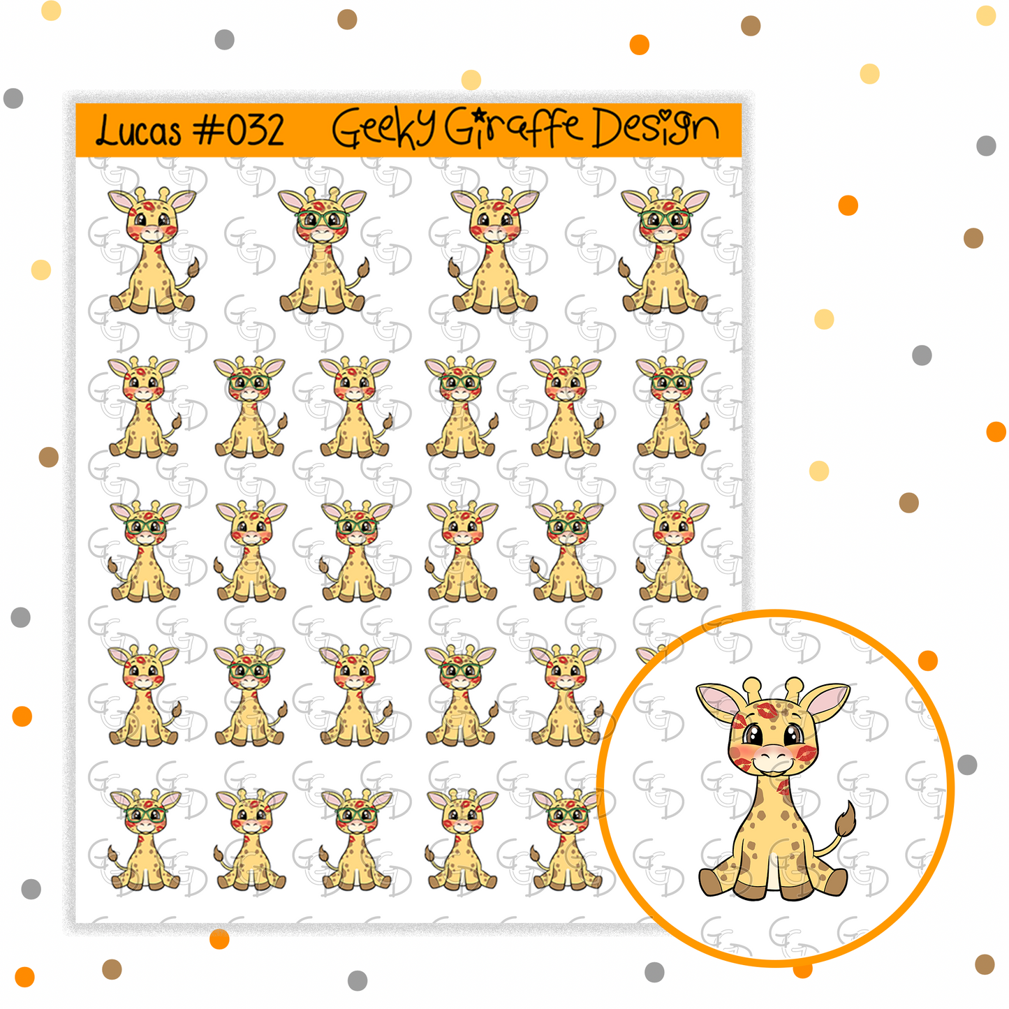 Lucas Bundle D - Geeky Giraffe Design Character *MUST buy character from her shop first!*