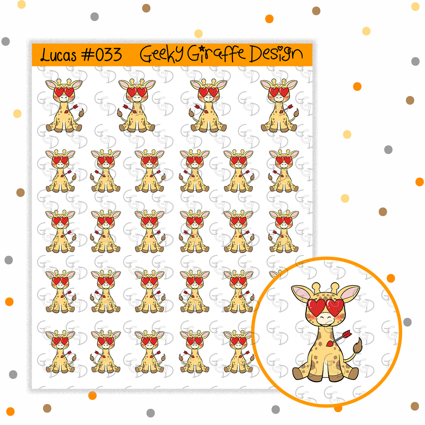 Lucas Bundle D - Geeky Giraffe Design Character *MUST buy character from her shop first!*