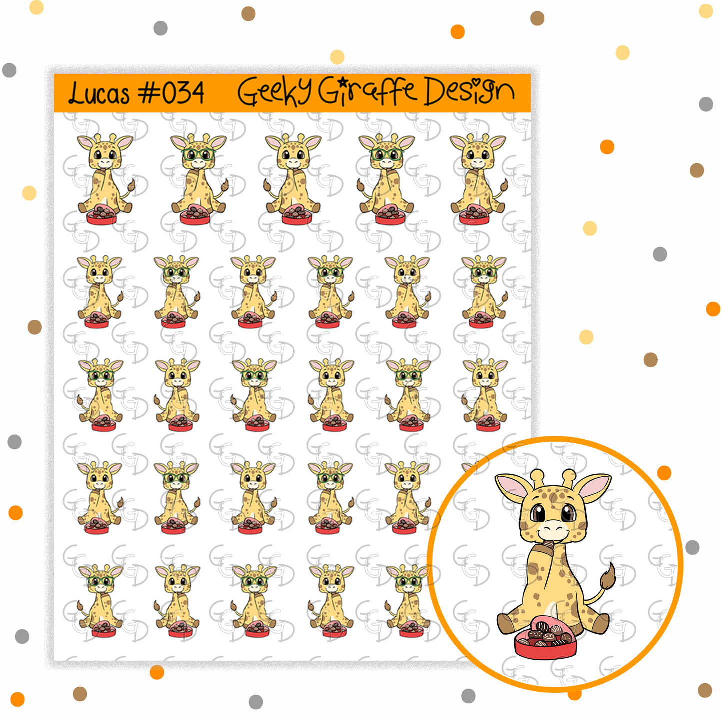 Lucas Bundle D - Geeky Giraffe Design Character *MUST buy character from her shop first!*