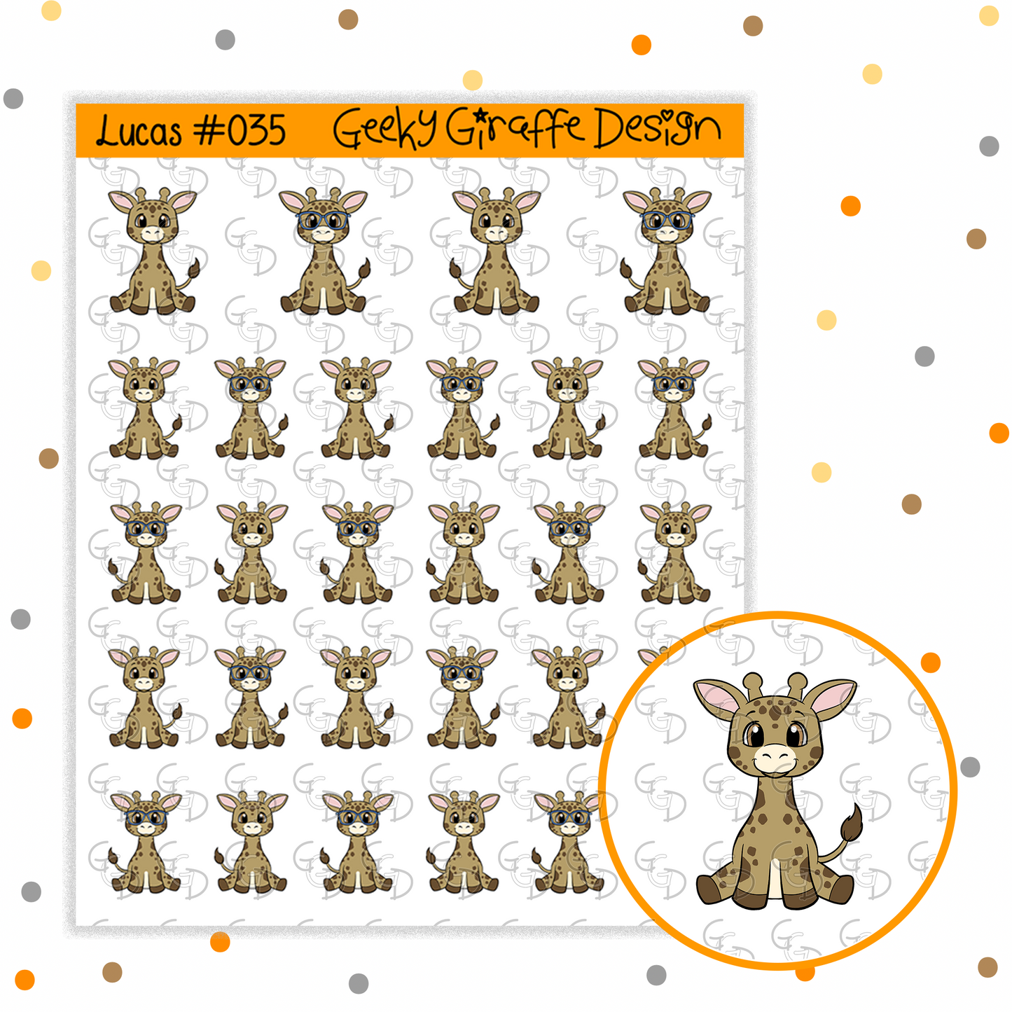 Lucas Bundle D - Geeky Giraffe Design Character *MUST buy character from her shop first!*