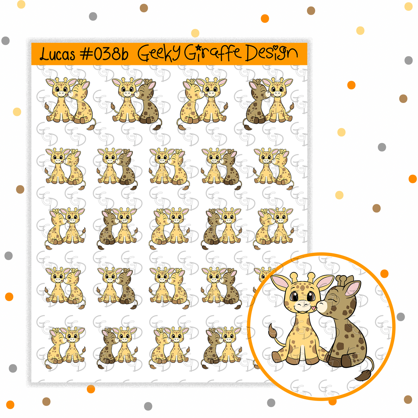 Lucas Bundle D - Geeky Giraffe Design Character *MUST buy character from her shop first!*