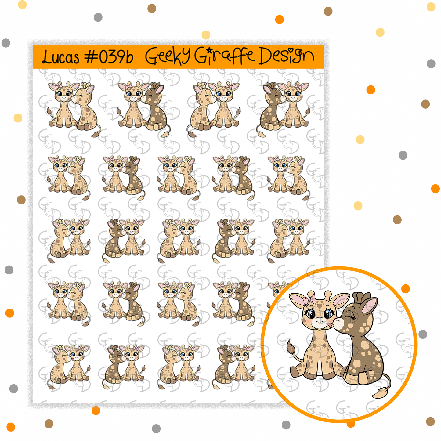 Lucas Bundle D - Geeky Giraffe Design Character *MUST buy character from her shop first!*