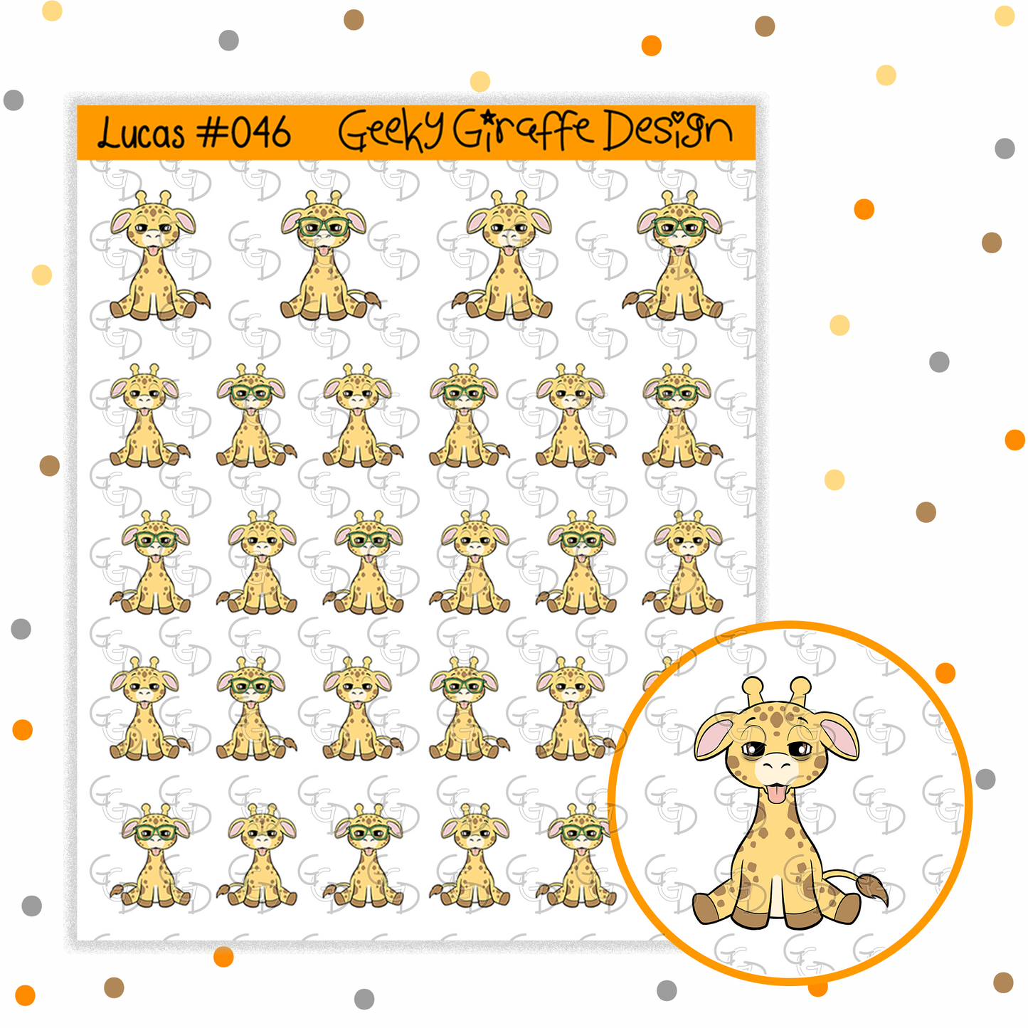 Lucas #046 - Geeky Giraffe Design Character *MUST buy character from her shop first!*