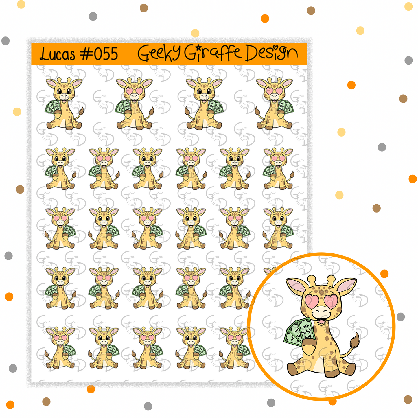 Lucas #055 - Geeky Giraffe Design Character *MUST buy character from her shop first!*