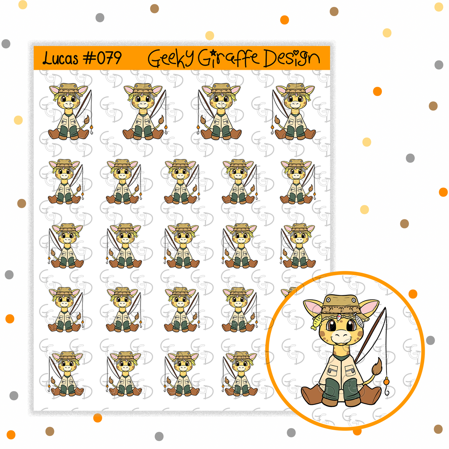 Lucas #079 - Geeky Giraffe Design Character *MUST buy character from her shop first!*