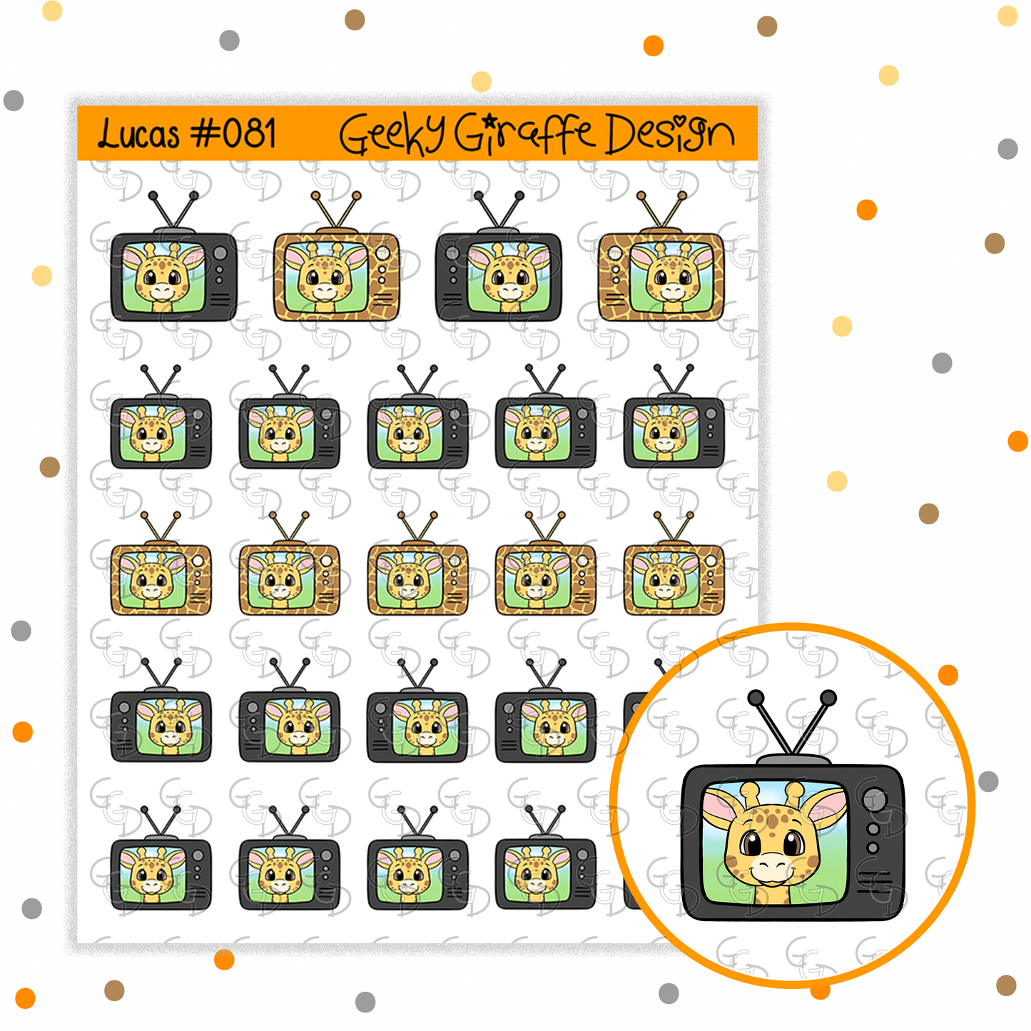 Lucas #081 - Geeky Giraffe Design Character *MUST buy character from her shop first!*
