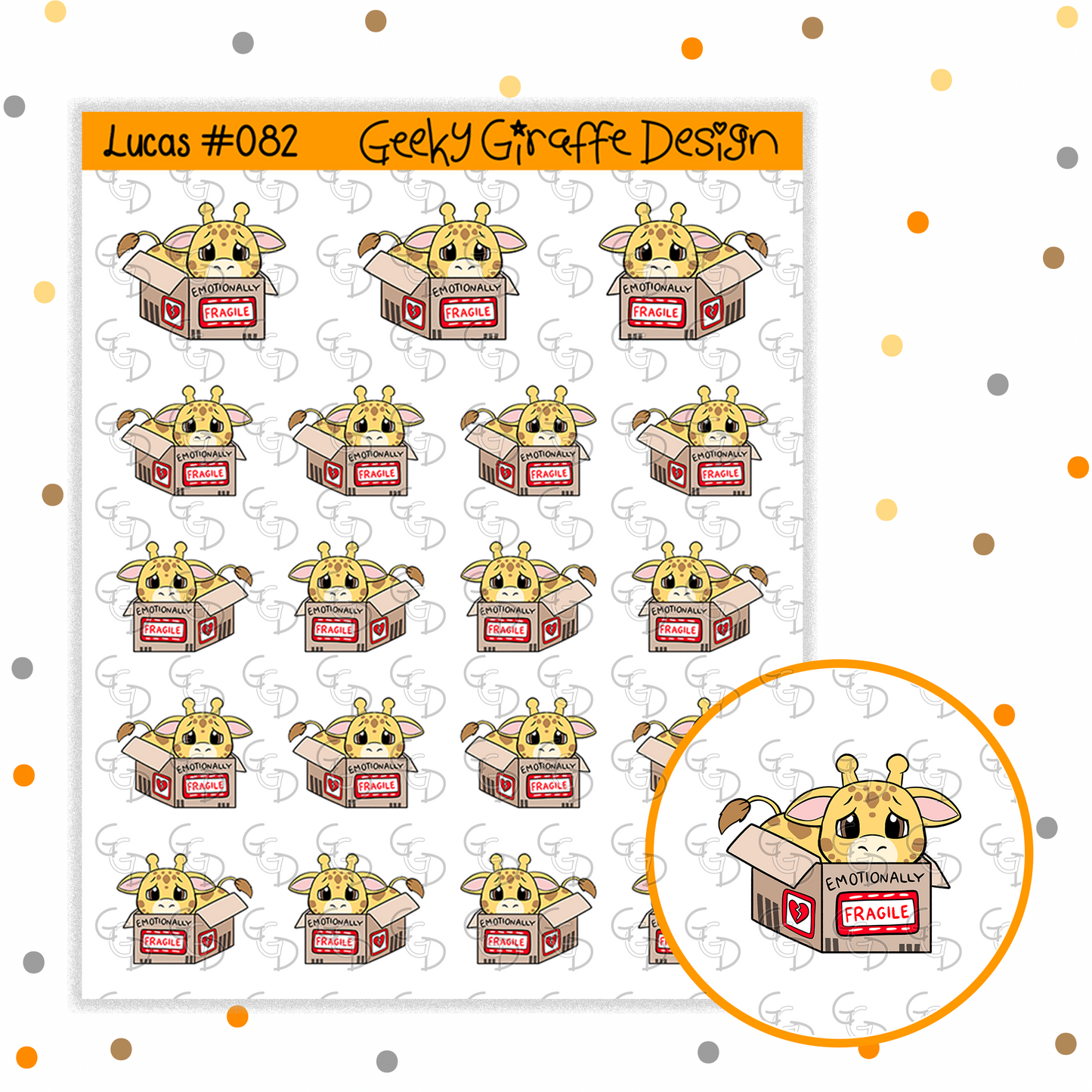Lucas #082 - Geeky Giraffe Design Character *MUST buy character from her shop first!*