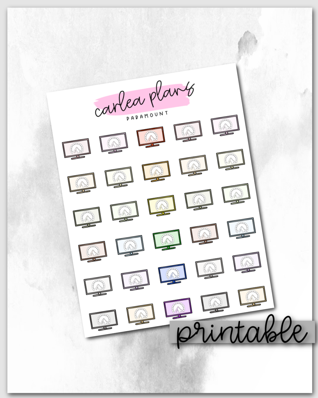 Paramount TV Icons | Printable Icons