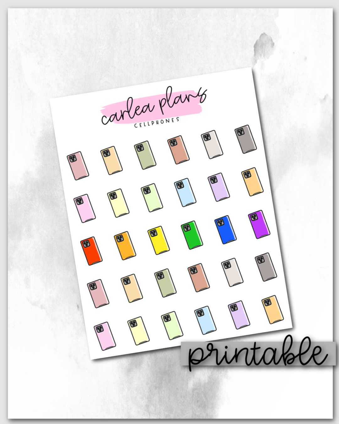 Cellphone Icons | Printable Icons