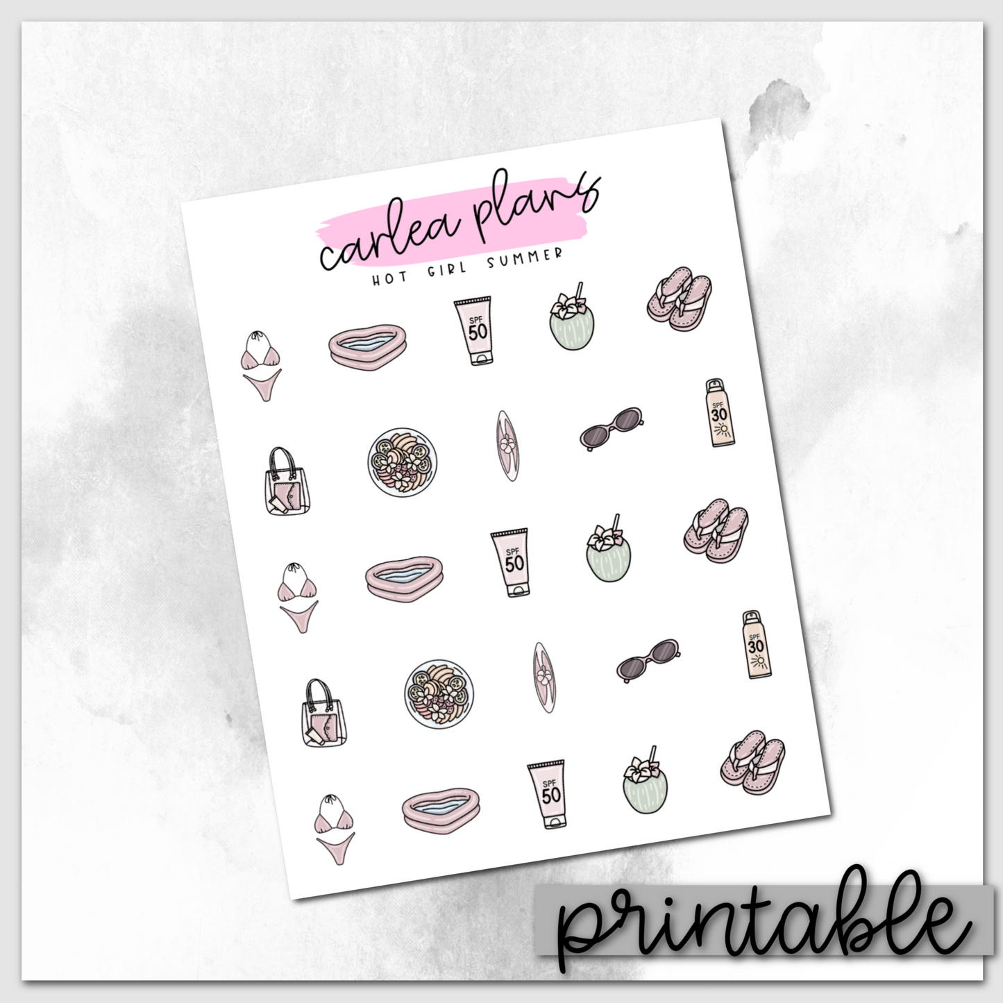 Hot Girl Summer Icons | Printable Icons