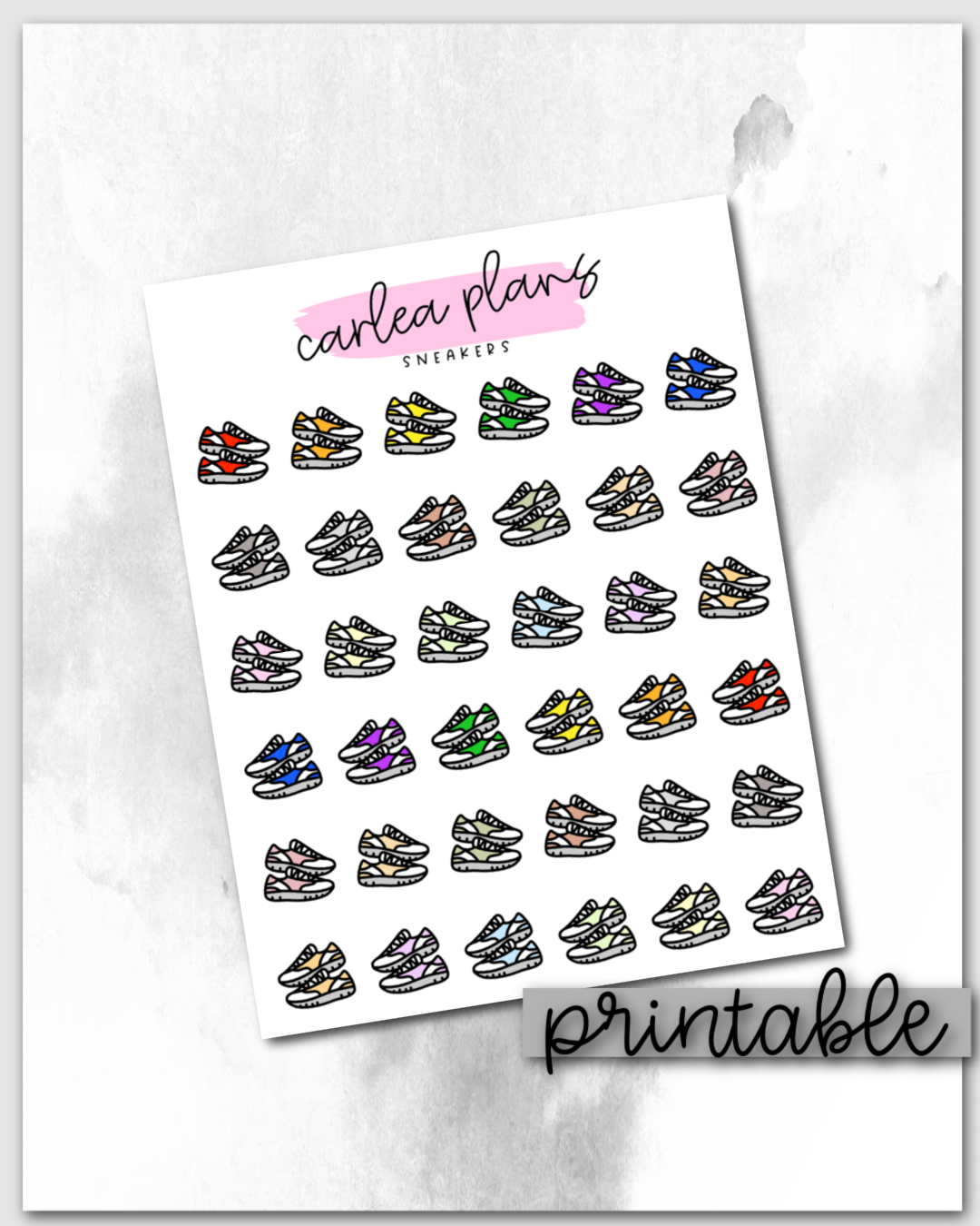 Sneaker Icons | Printable Icons