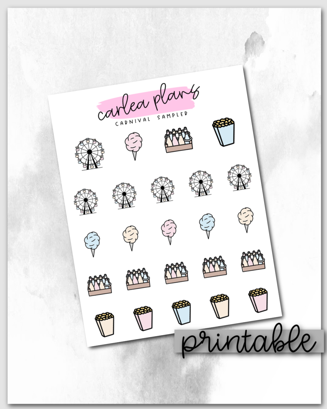 Carnival Icons | Printable Icons