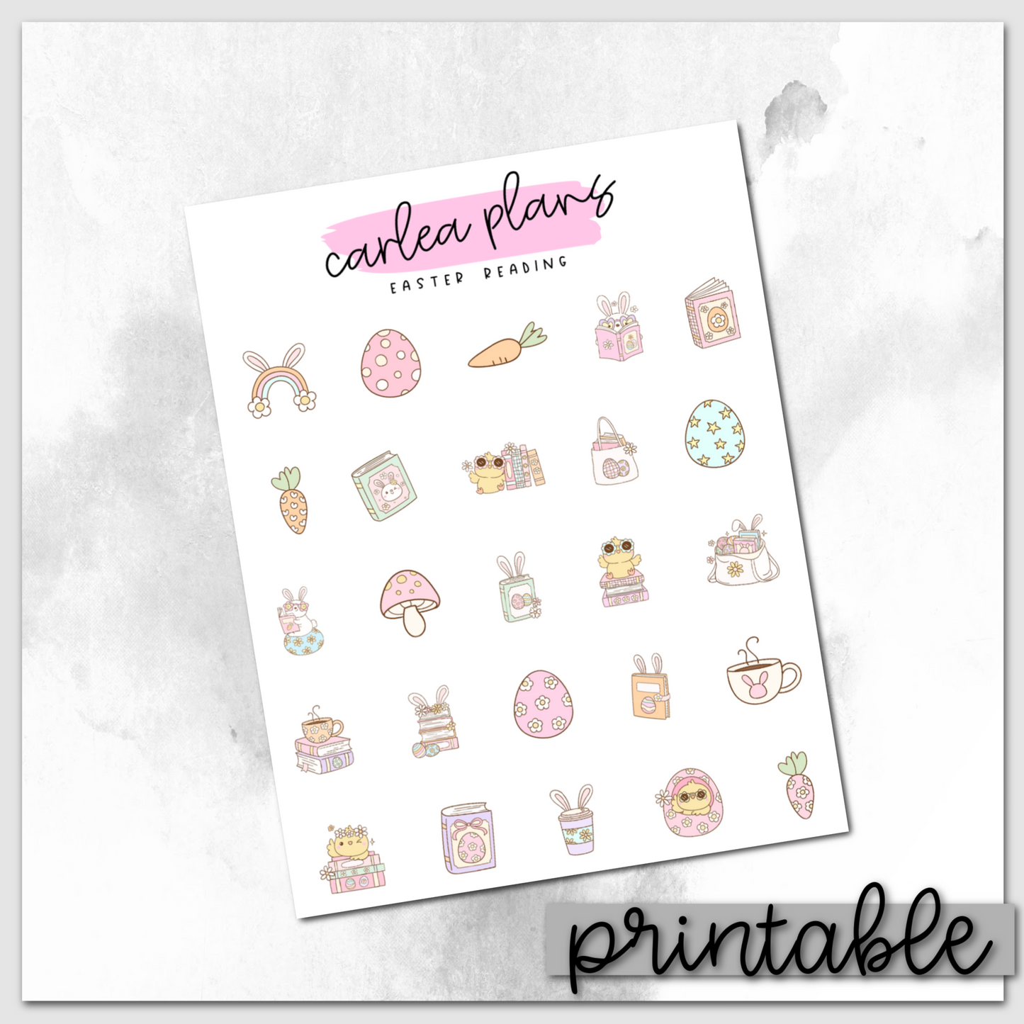 Easter Reading Deco | Printable Icons