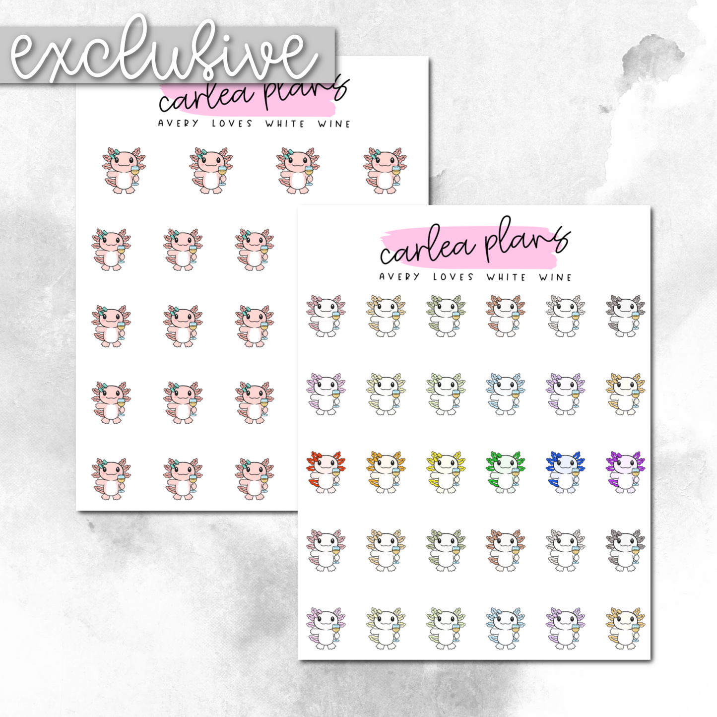 Avery Loves White Wine | Character Stickers
