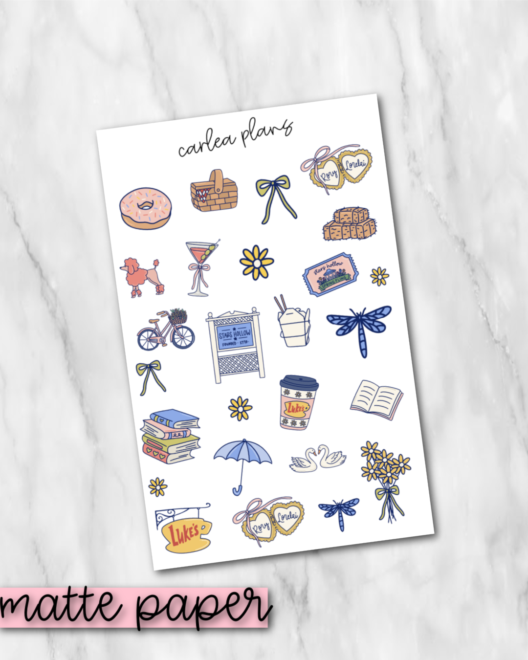 1000 Yellow Daisies Deco | Matte Paper | Journaling Stickers