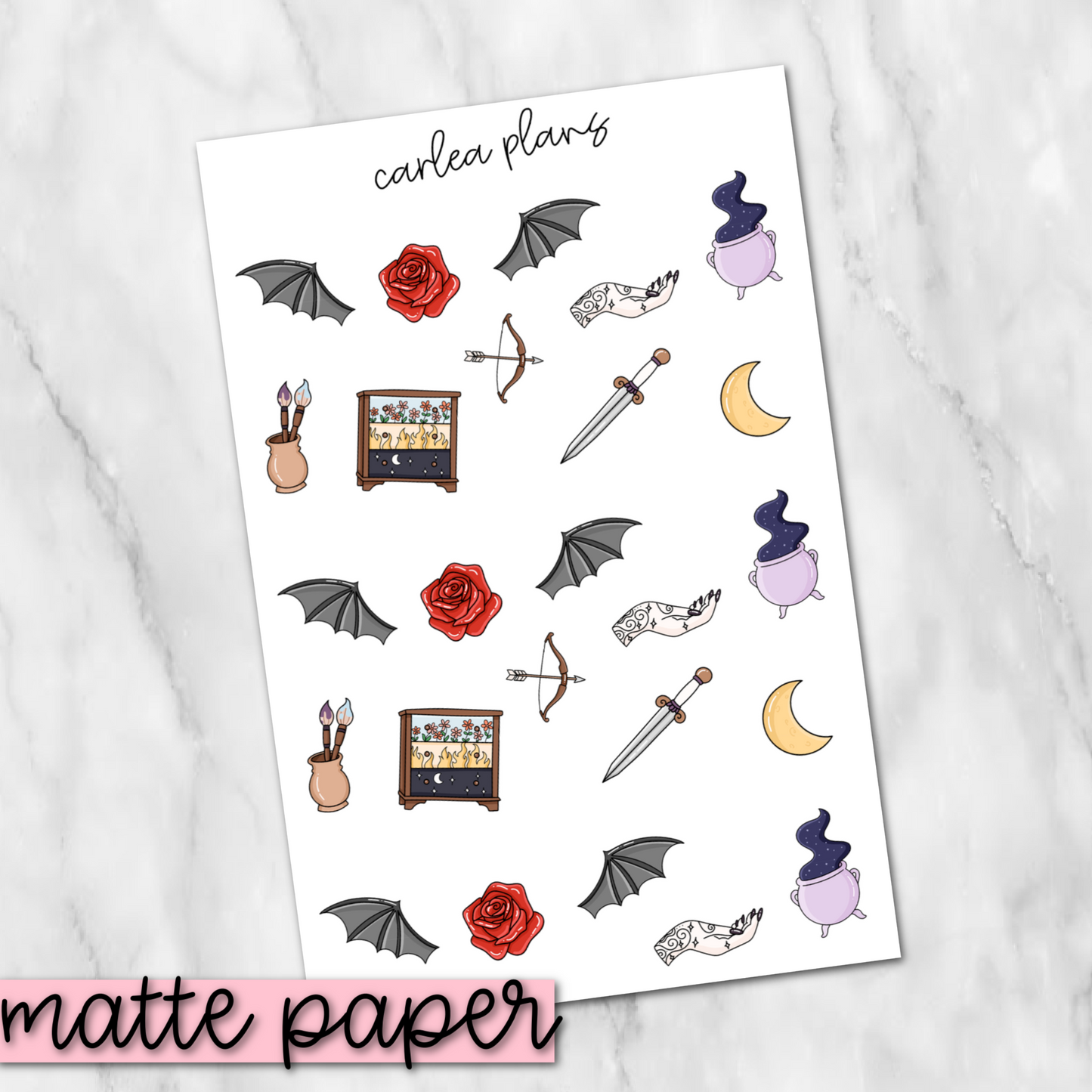 ACOTAR Deco | Matte Paper | Journaling Stickers