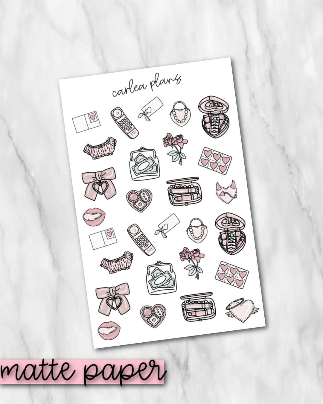 Sugar and Spice Deco | Matte Paper | Journaling Stickers