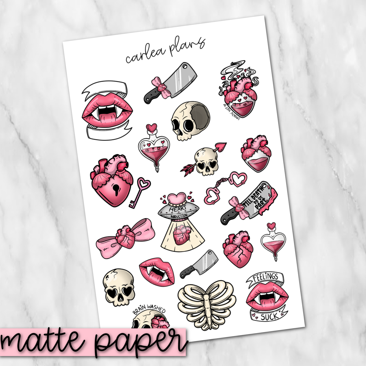 Love Fool Deco | Matte Paper | Journaling Stickers