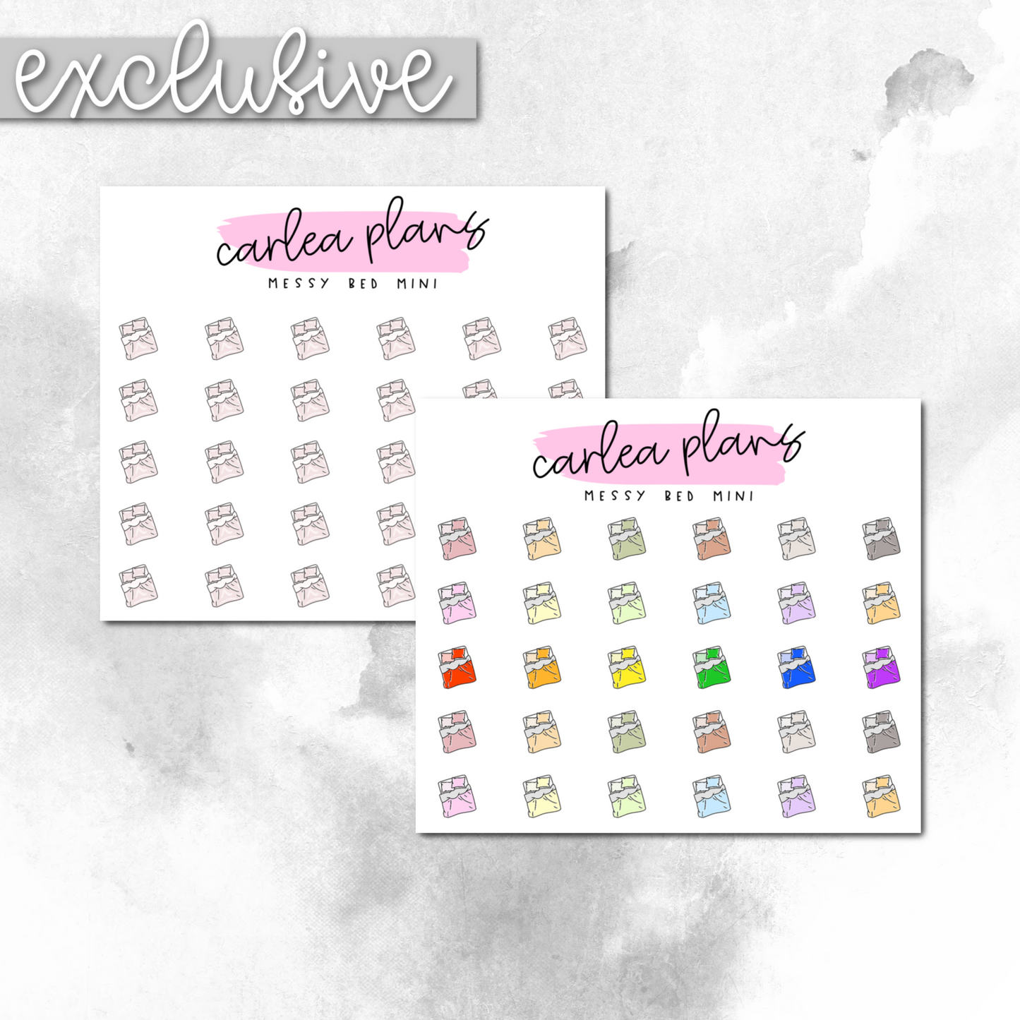Messy Bed Mini Icons