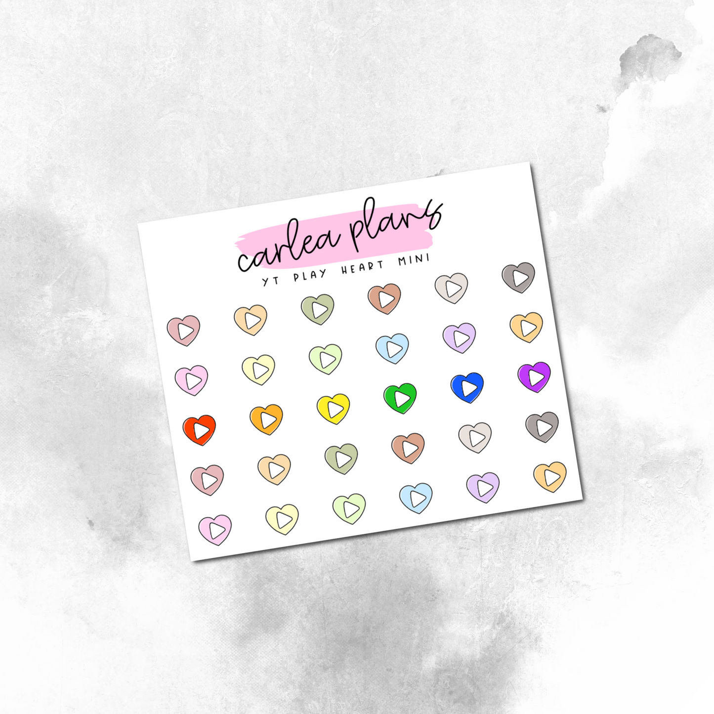 YouTube Heart Mini Icons