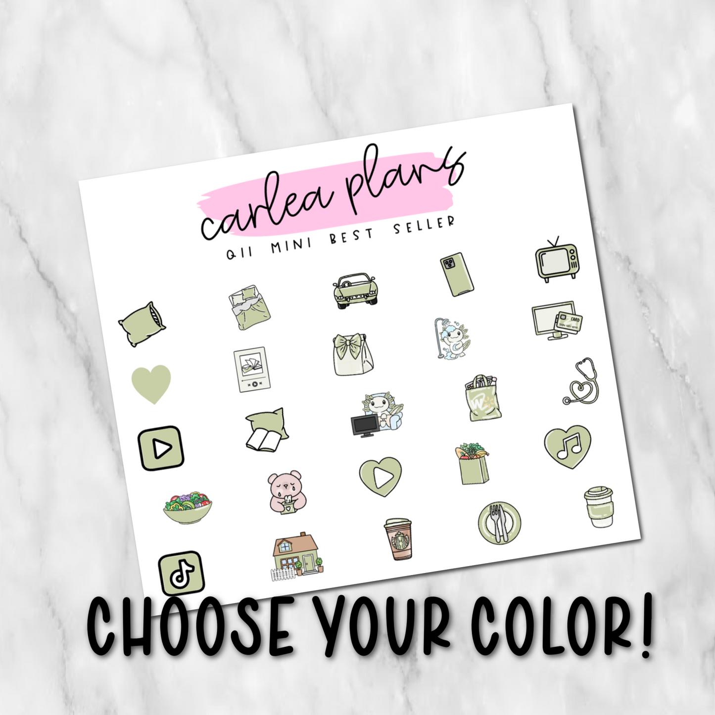 Solid Color Mini Best Seller Icons | 2025 | Quarter 2