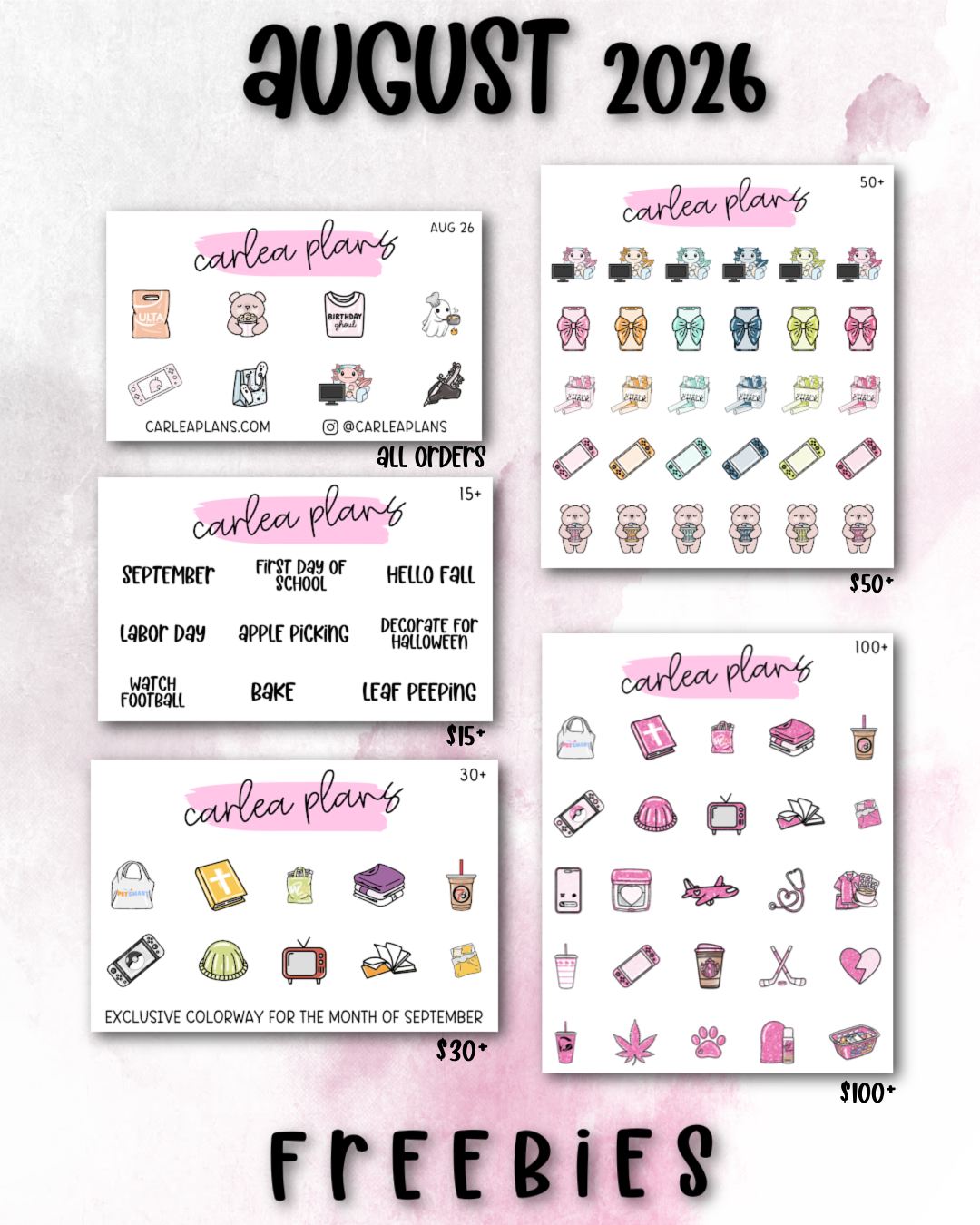 August 2026 Freebies