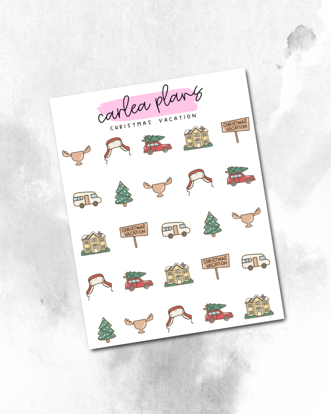 Christmas Vacation Deco Icons