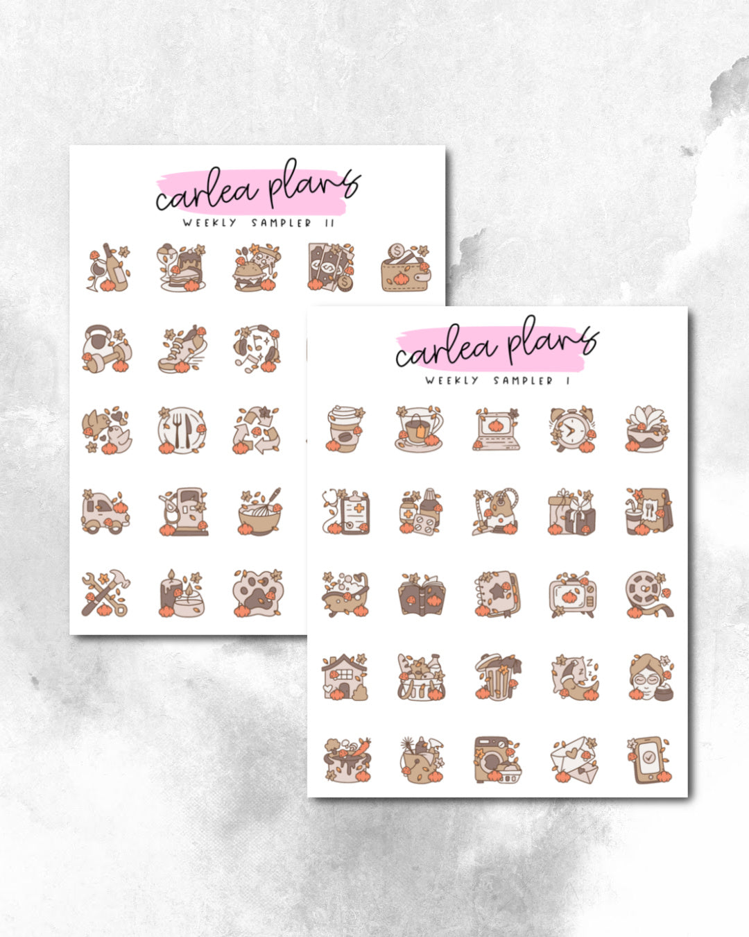 Weekly Sampler Icons | Fall