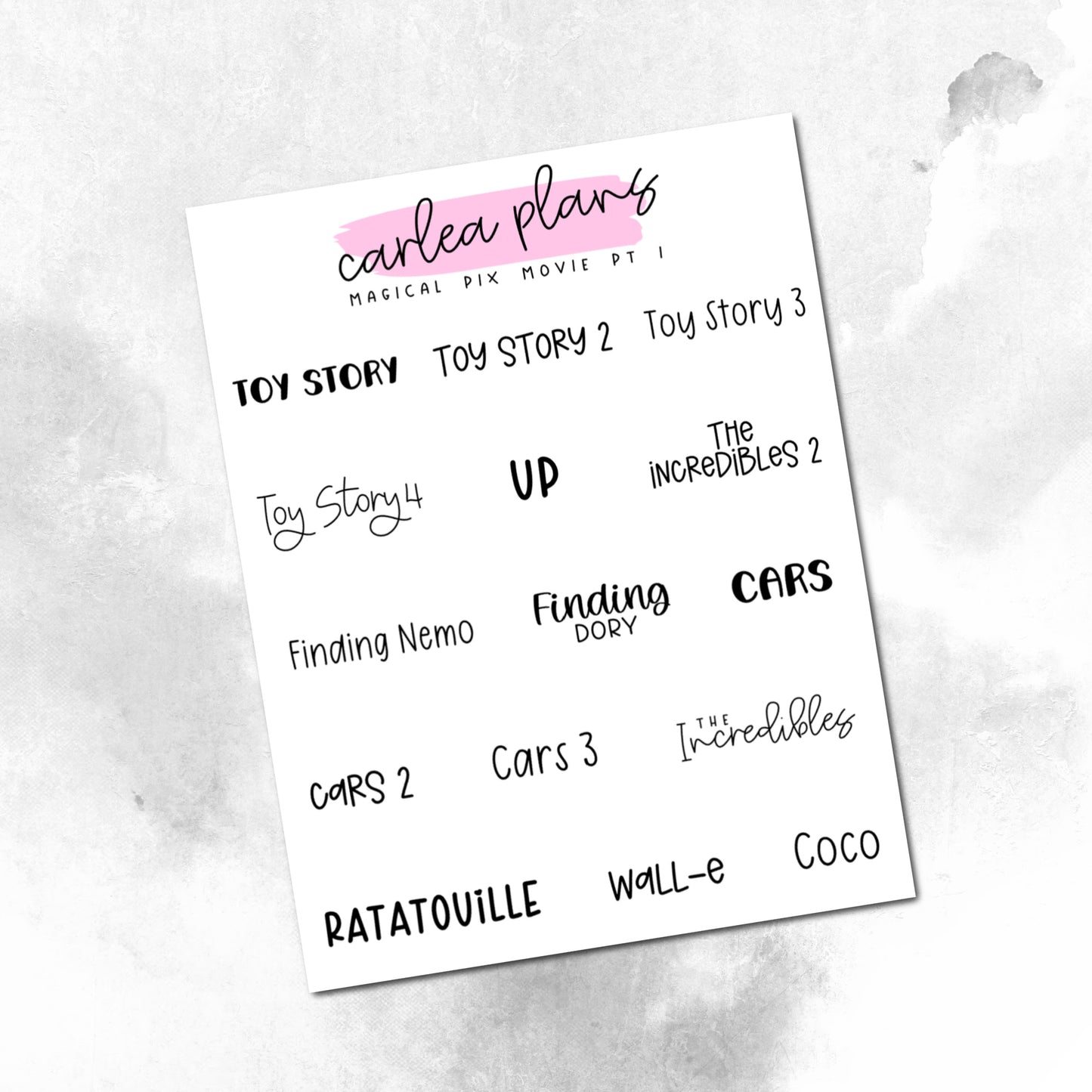 Movie Bucket Lists
